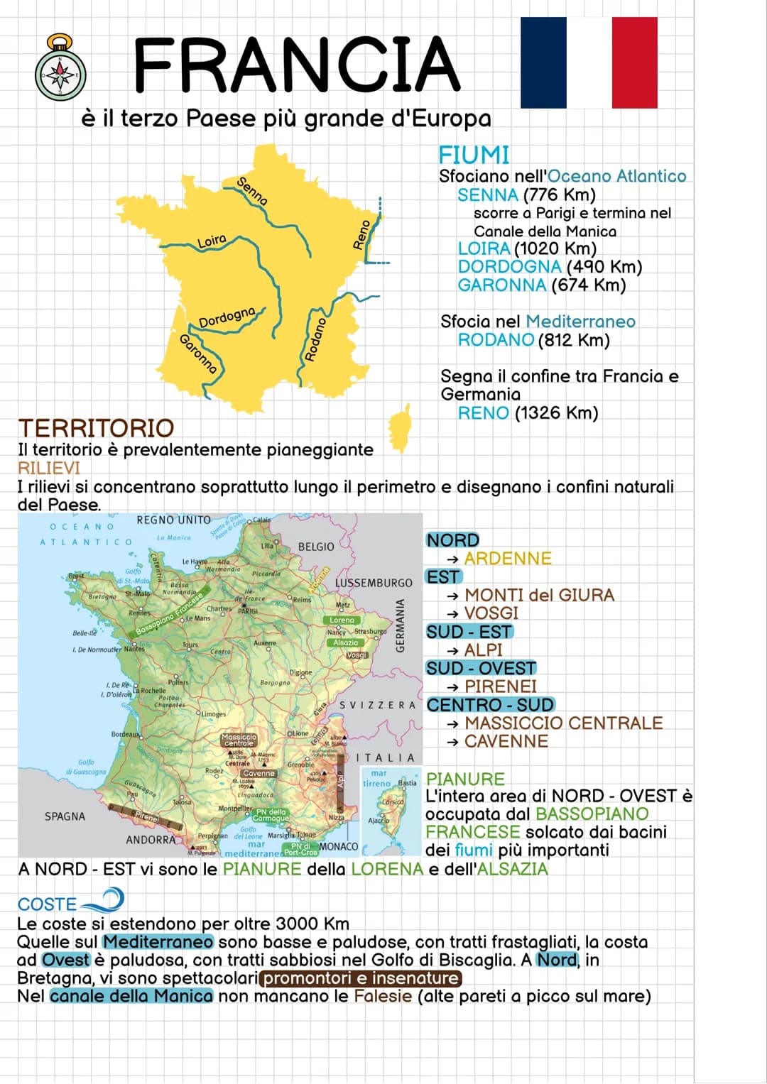 # REGIONE FRANCESE
E' situata nell'area centro-occidentale dell'Europa
NORD
MARE
del NORD
Regno
Unito
Paesi
Bassi
Belgio
Germania
►Lussem