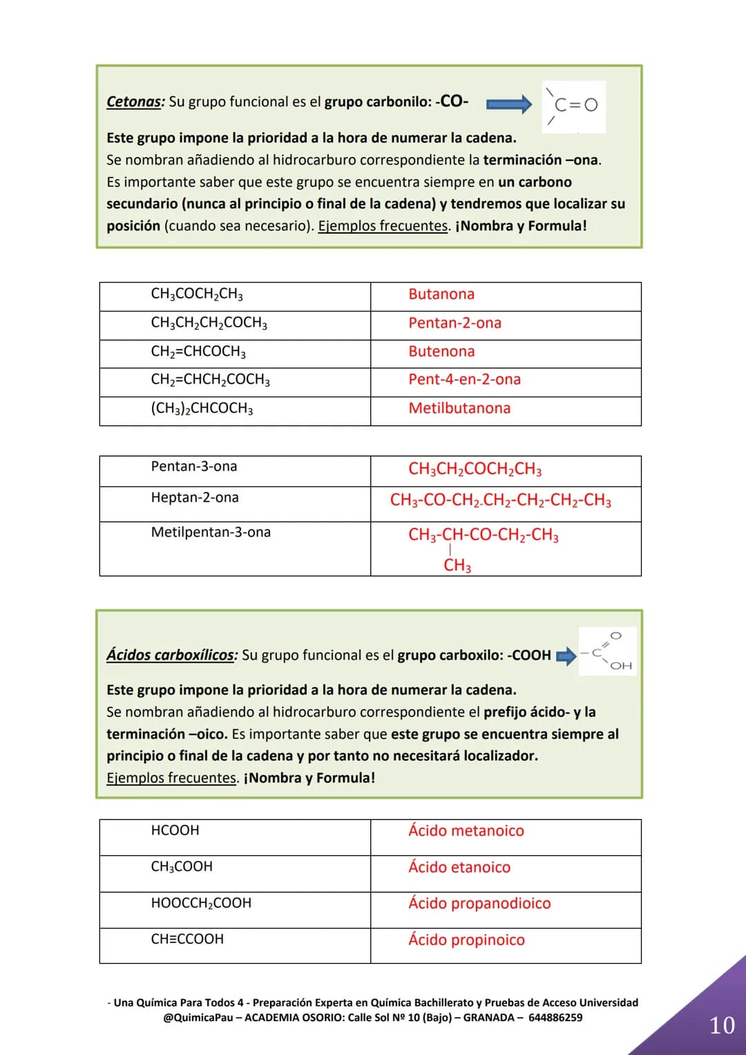 Videos en You Tube: Academia Osorio
@quimicapau: Un langostino es... ¿ Una langosta con triple enlace?
# TEMA 2. FORMULACIÓN ORGÁNICA
¿Có