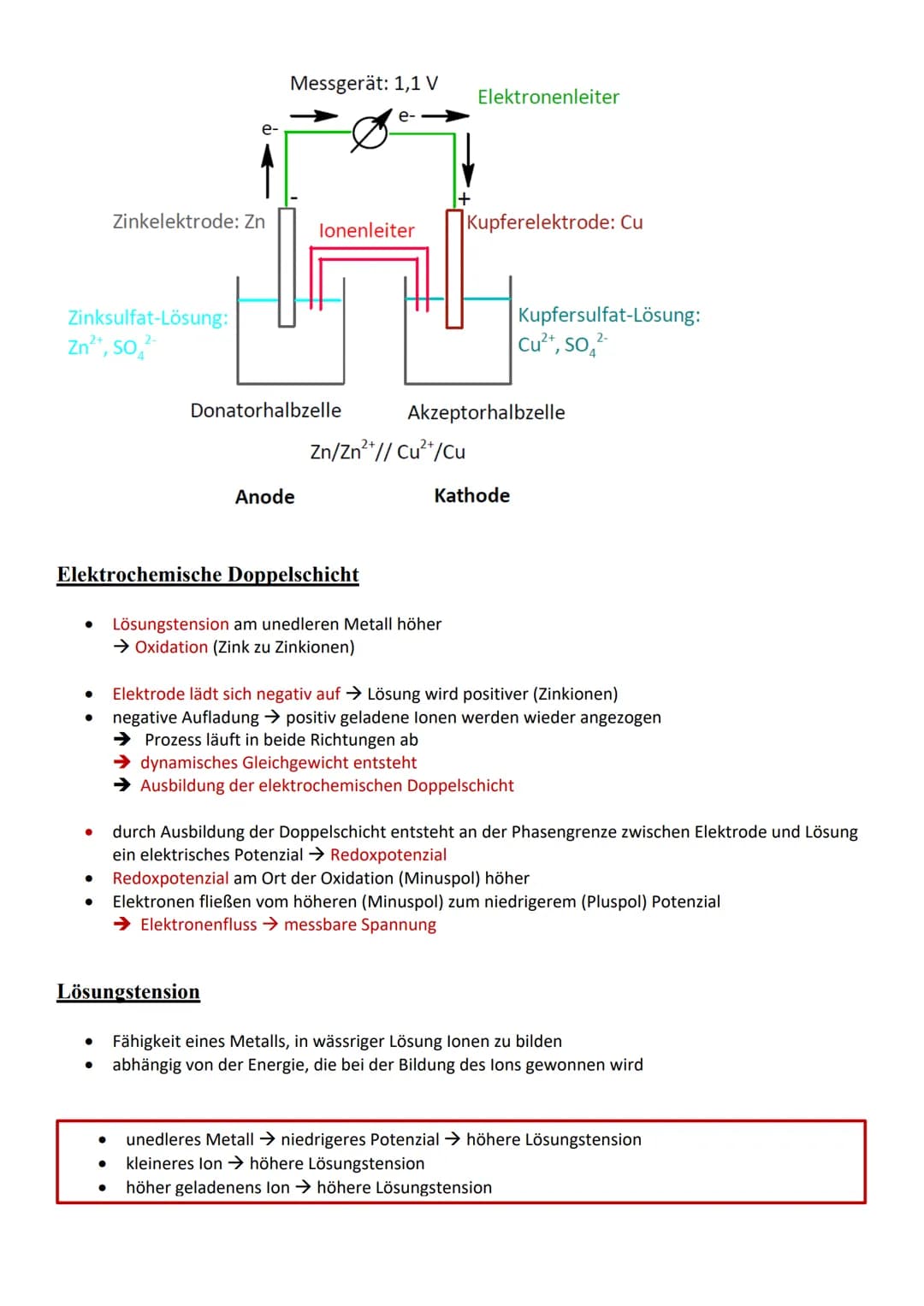 # ELEKTROCHEMIE ABI-PROBE
# Redoxreaktionen
Reaktion mit Elektronenübertragung
Oxidation: Elektronenabgabe
Reduktion: Elektronenaufnahme