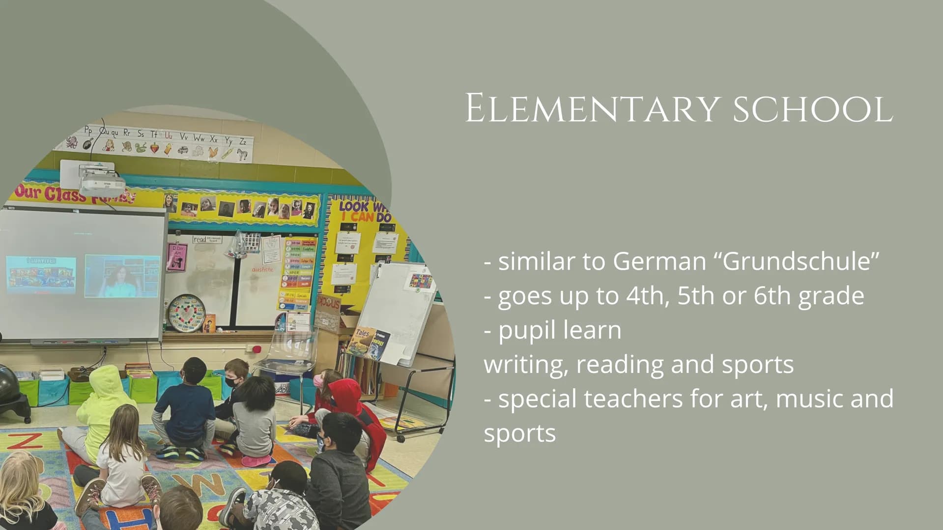 - THE
- AMERICAN
- SCHOOL SYSTEM
- California STRUCTURE
1 Educational stages
2 Preschool & Elementary school
3 Middle school
4 High School
5