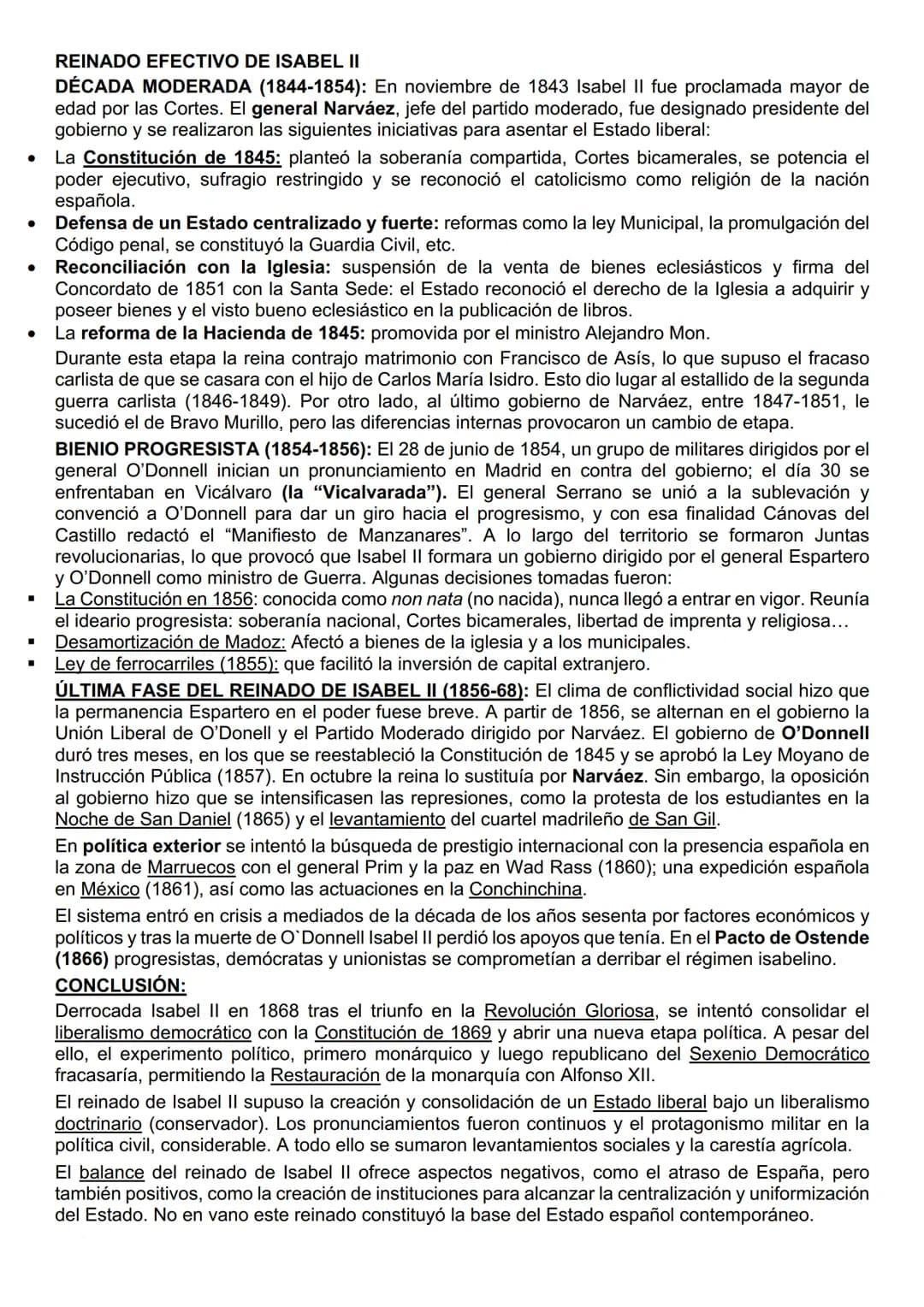 # T9: EL REINADO DE ISABEL II. CONSTRUCCIÓN Y EVOLUCIÓN DEL ESTADO LIBERAL
INTRODUCCIÓN
Tras la muerte de Fernando VII en 1833, su hija Is