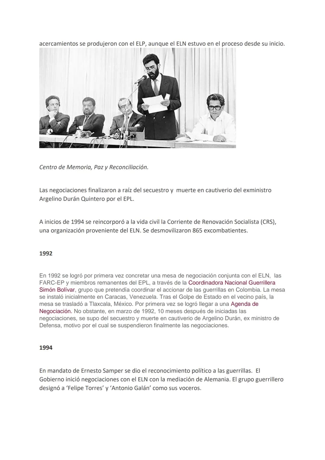 # infrograma
## 1974
Sucedió en el gobierno de Alfonso López Michelsen. Luego de la Operación Anorí contra el ELN, la guerrilla manifestó