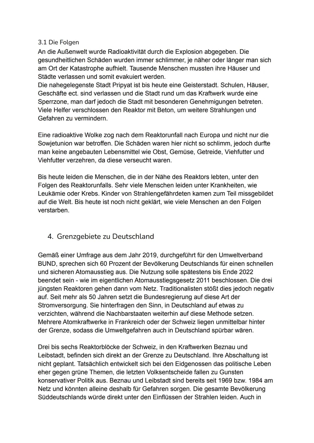 # Atomkraft - ein vertretbares Risiko?
Mara Werbeck
Atomkraft gilt in vielen Staaten und politischen Strömungen, als sichere,
zukunftsorie
