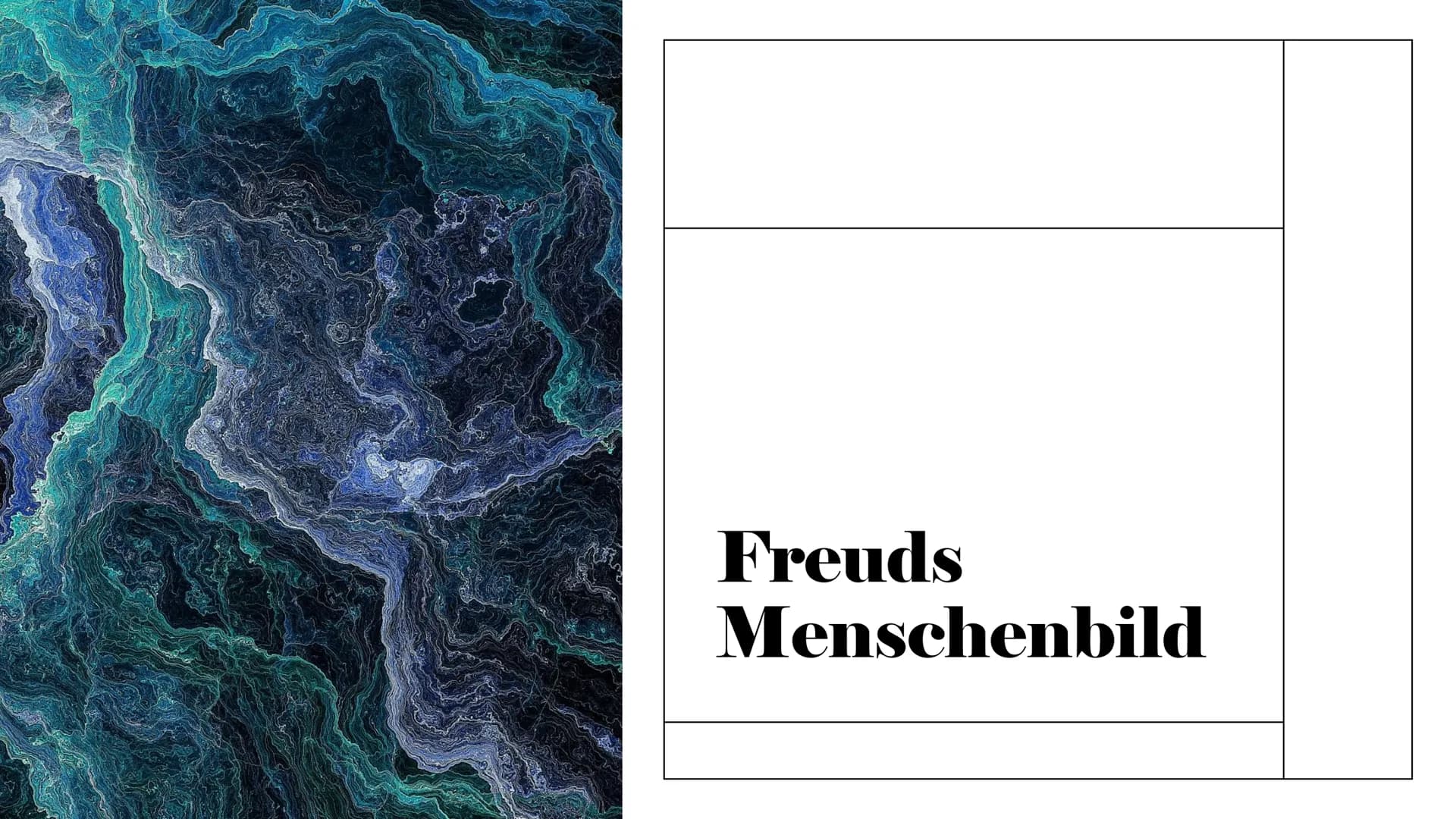 Freuds
Menschenbild Menschenbild:
Der Begriff „Menschenbild", steht für die
Vorstellung, die jemand vom Wesen des
Menschen hat.
Jeder päda