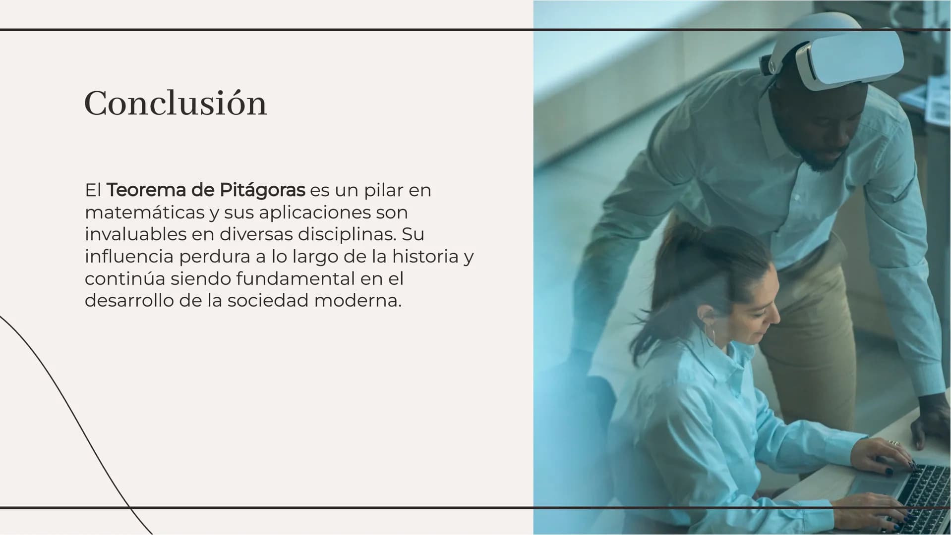 # Explorando el Teorema de
# Pitágoras: Fundamentos y
# Aplicaciones # Introducción
El Teorema de Pitágoras es fundamental
en geometría p