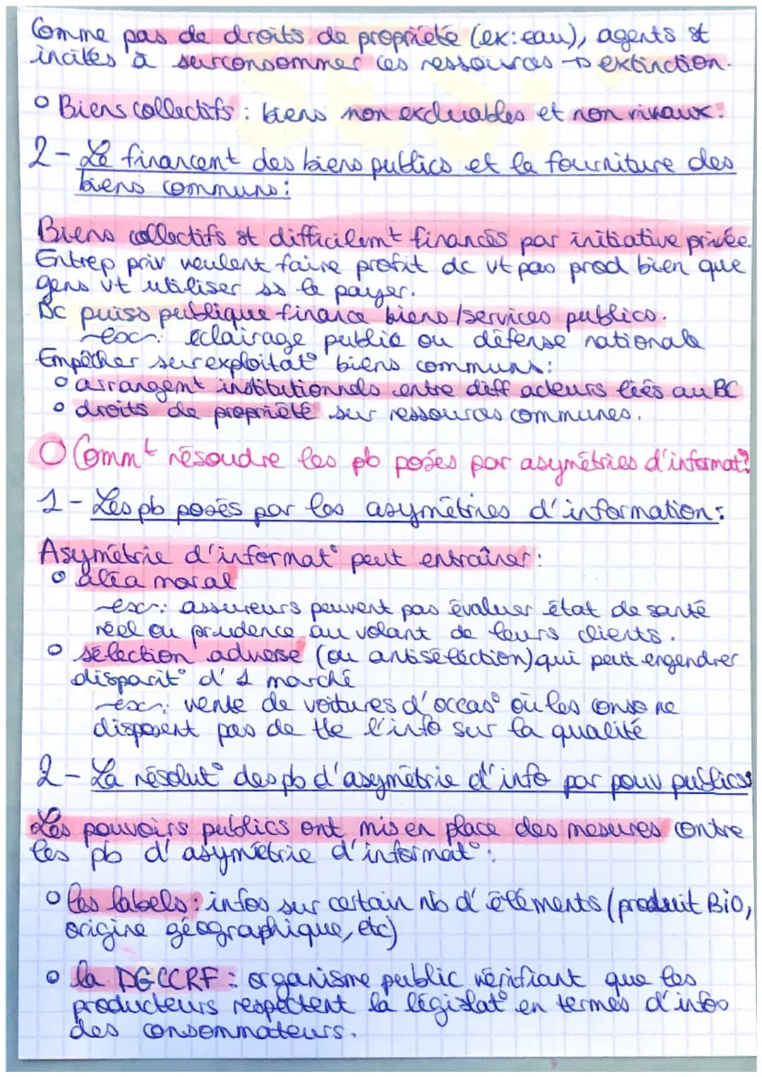 SES
# Chapitre 3
QUELLES ST LES PRINC DEFAILLANCES DU
MARCHÉ?
O Pourquoi les externalités st-elles des défaillances du
marché?
1- Des exte