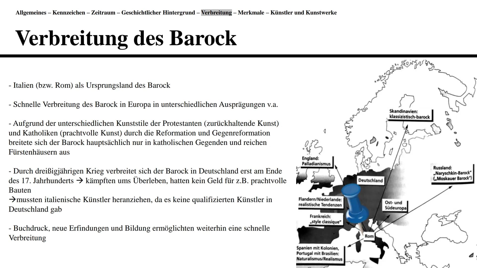 # Barock
Eine Präsentation von Elissanda Ahti # Gliederung
* Definition der Renaissance und Allgemeines
* Kennzeichen
* Zeitraum
*