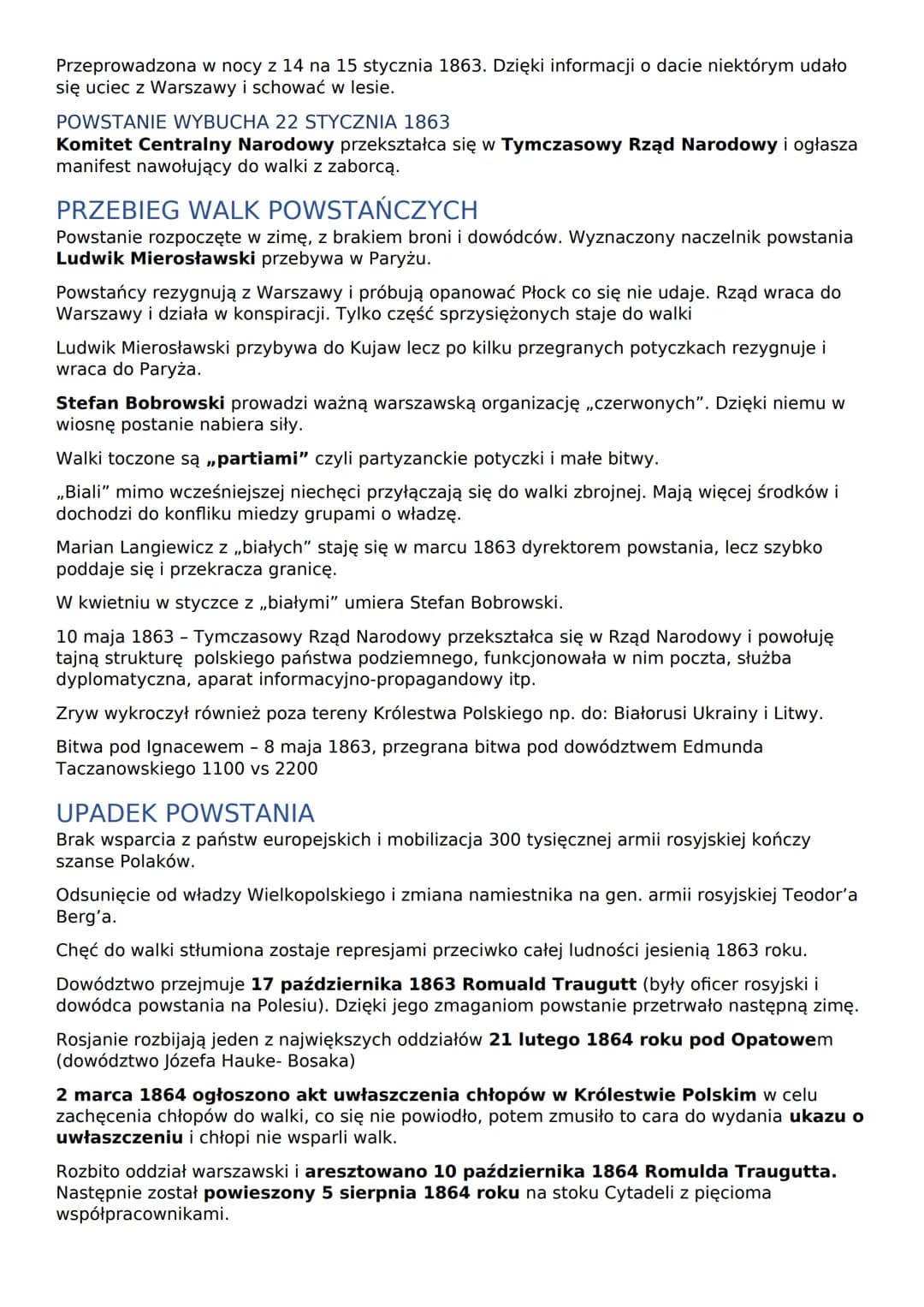 <h2>Geneza Powstania</h2>
<p>Odwilż posewastopolska - okres reform oraz liberalizacji polityki wewnętrznej w Cesarstwie Rosyjskim po klęsce