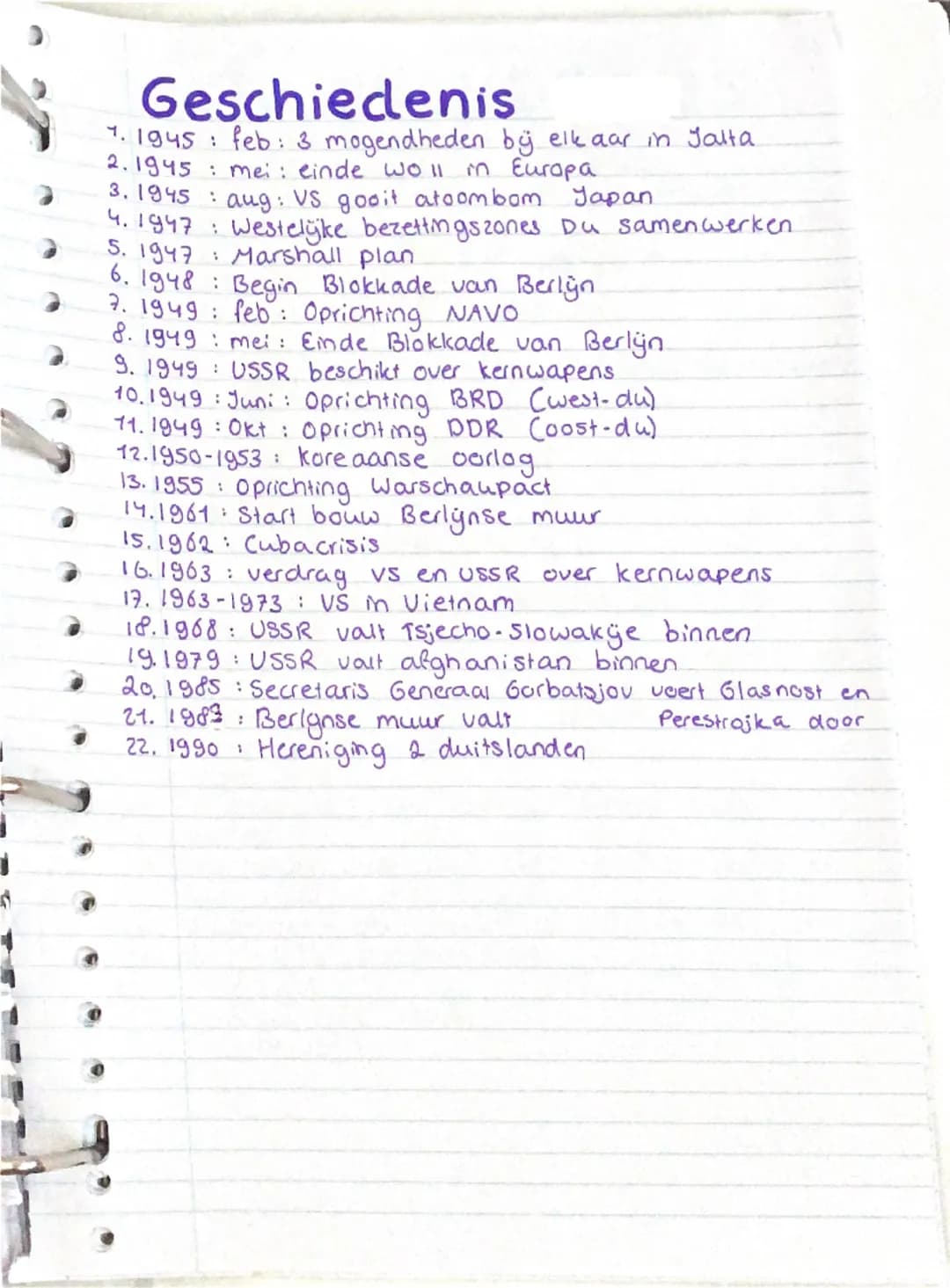 # Geschiedenis 3.1
na wot:
Duitsland grote stukken land & koloniën kwytgeraakt, hoge
Schadevergoeding betalen -> Duitse economie herstelde