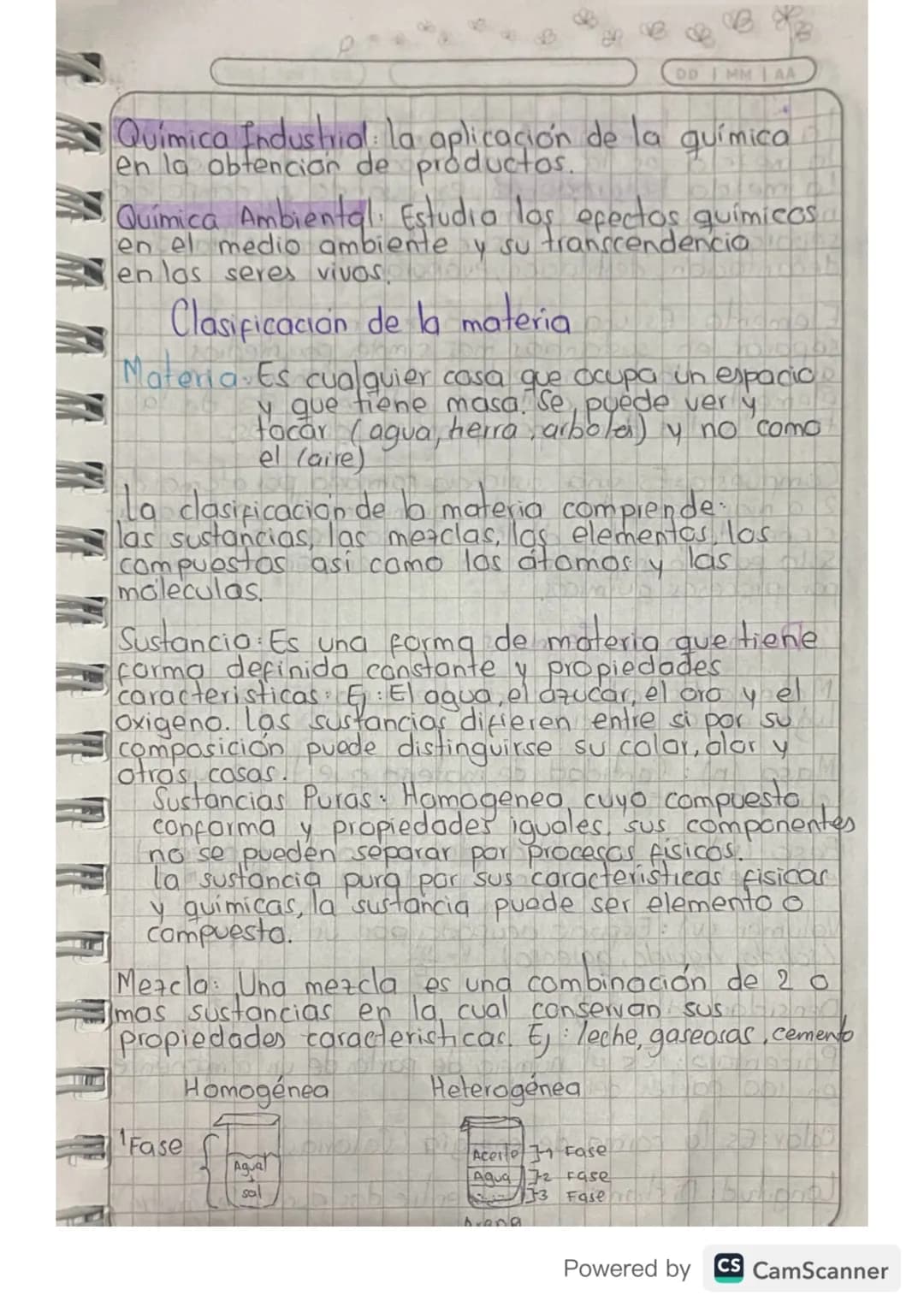 G
DDMM AA
# Conceptos básicos
Ciencia. Conocimiento exacto y razonade de las
cosas.
Quimica. Ciencia que estudia la materia, composición