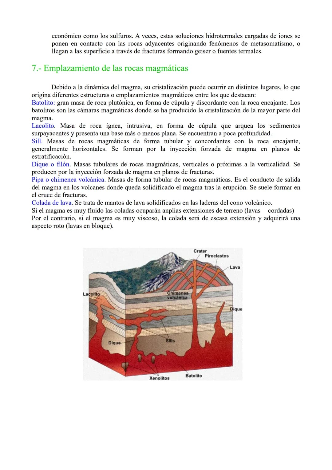 # TEMA 4. Magmatismo y rocas magmáticas.
1.- Definición, composición y propiedades generales del magma.
2.- Origen del magma
3.- Tipos de m