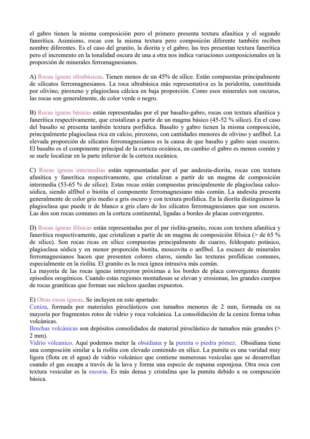 # TEMA 4. Magmatismo y rocas magmáticas.
1.- Definición, composición y propiedades generales del magma.
2.- Origen del magma
3.- Tipos de m