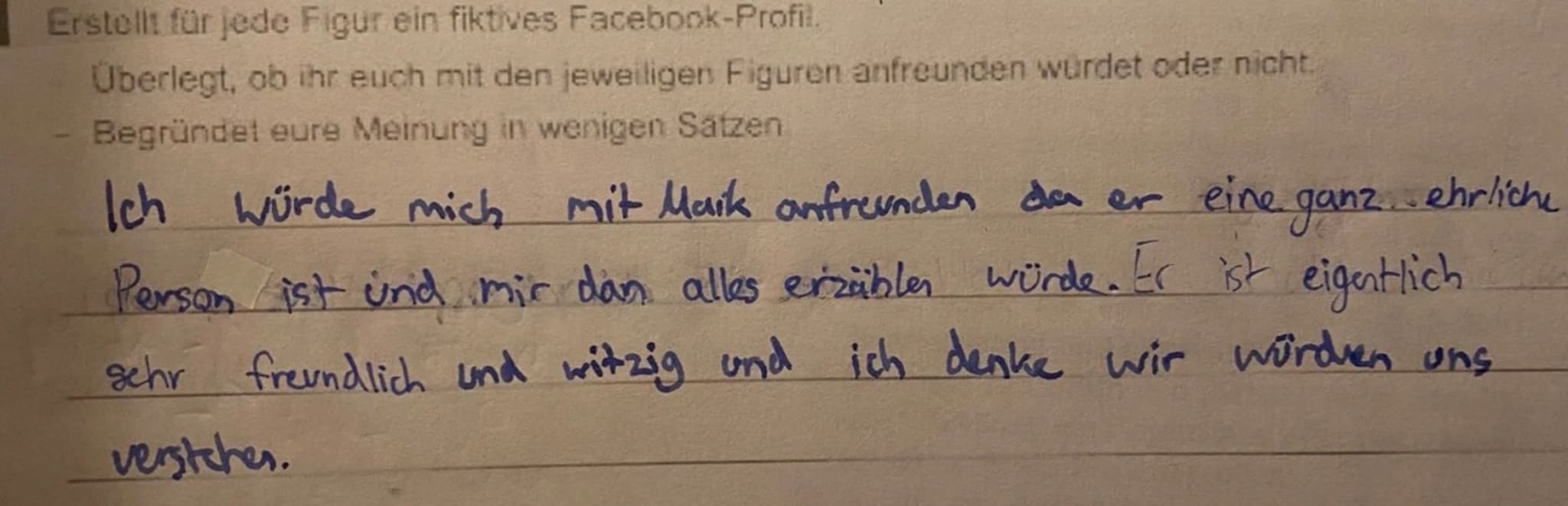 # WOLFGANG
# HERRNDORF
ro
ro
ro
tschick
roman # Gruppe 3
Gruppe 3: Figurencharakterisierung
A Jedes Gruppenmitglied wählt eine (Haupt-
