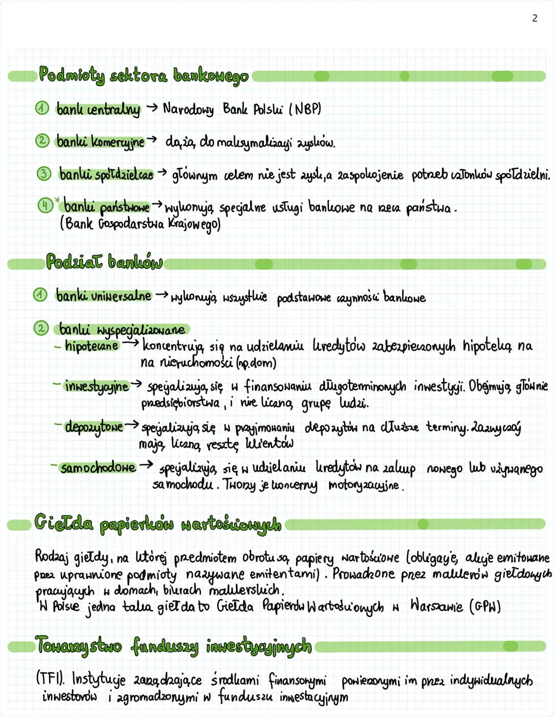 # 1
# Instytucje rynku finansowego
Podział instytucji finansowych
* instytucje bankowe $\rightarrow$ bank centralny, banki komercyjne,