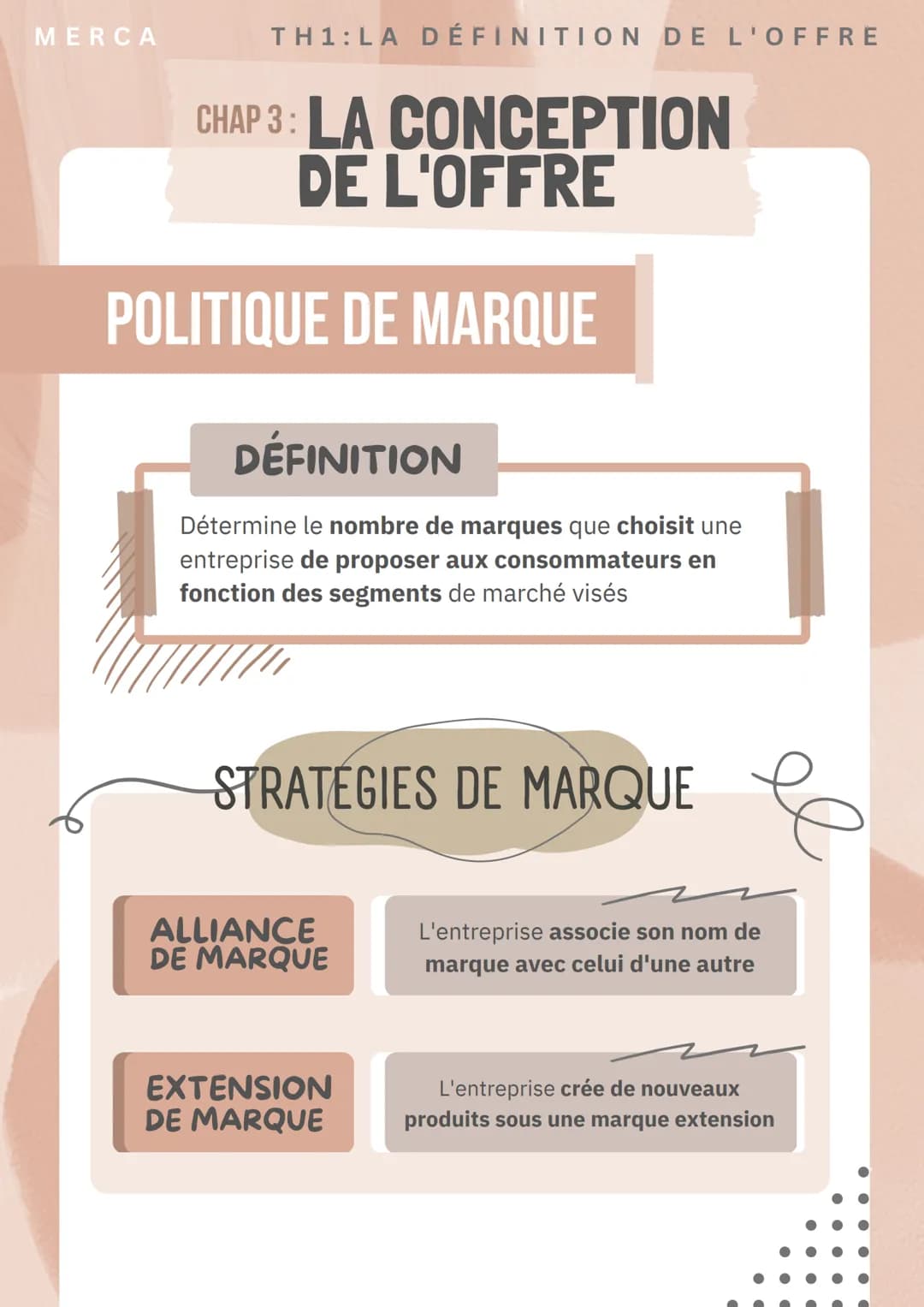 MERCA
TH1:LA DÉFINITION DE L'OFFRE
CHAP 3: LA
CONCEPTION
DE L'OFFRE
OFFRE GLOBALE
DÉFINITION
Combinaison de l'offre principale et de l'of