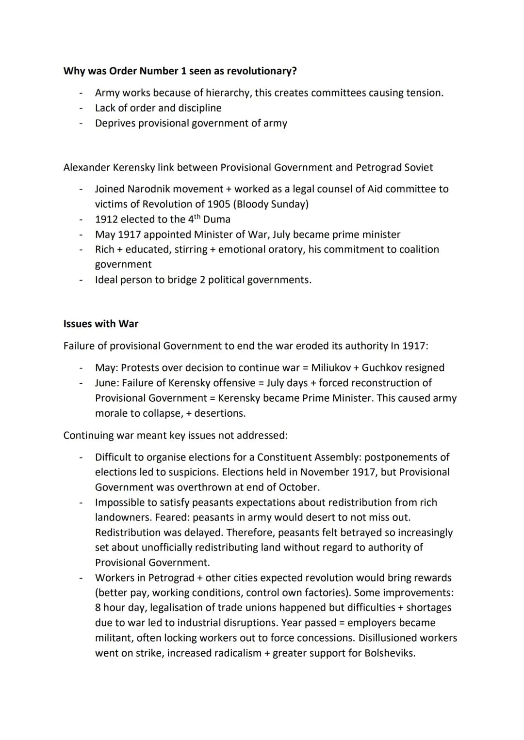 # Provisional Government
Nature of provisional government
- 2nd March 1917 Duma leaders assumed control after Tsar Nicholas II
abdicated.