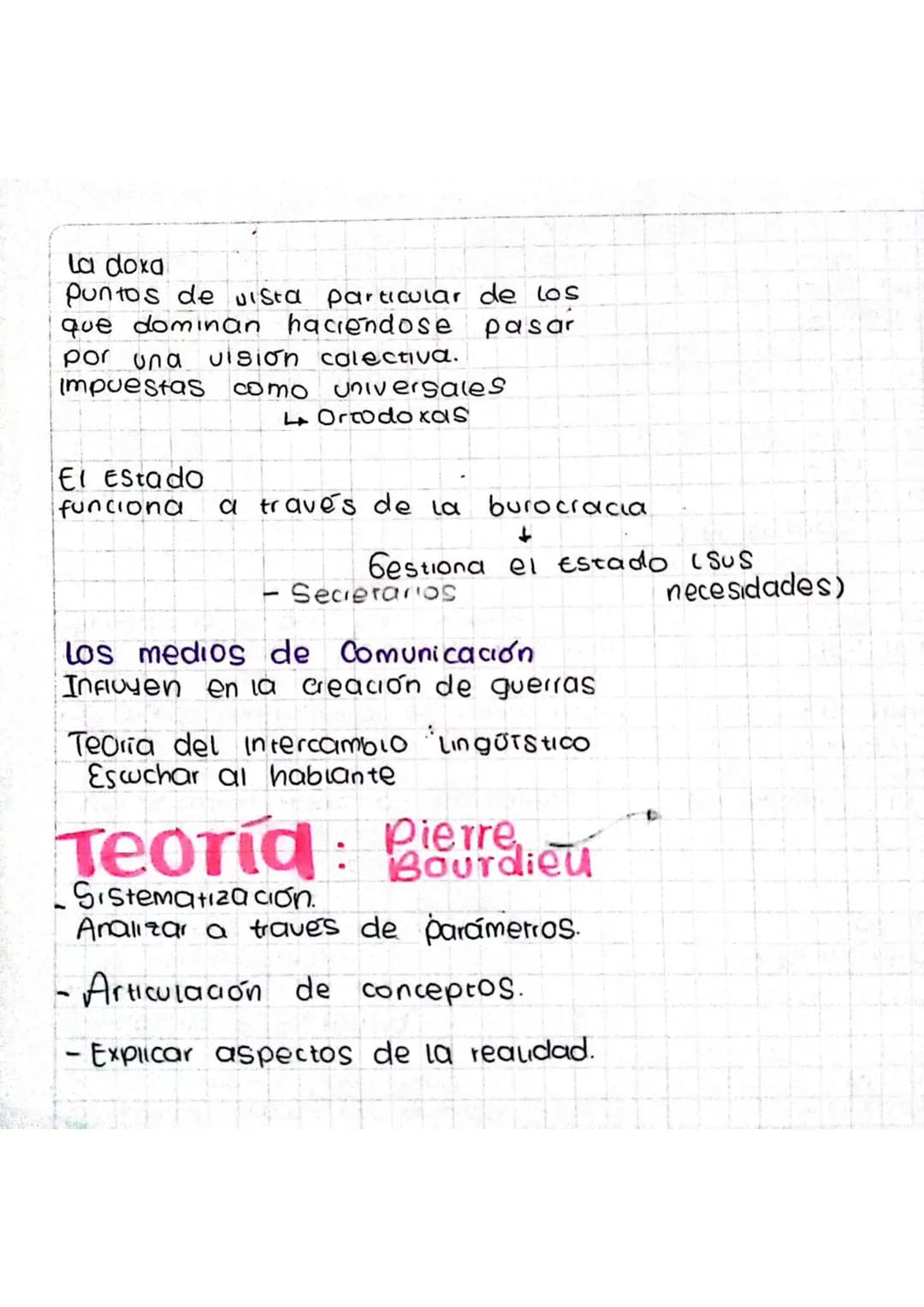 Miércoles 13 de marzo de 2024
El habitus
+
lectura 3
*El estado es capaz de ser una reproductora
de habitus*
Una visión en el mundo
Ej: El