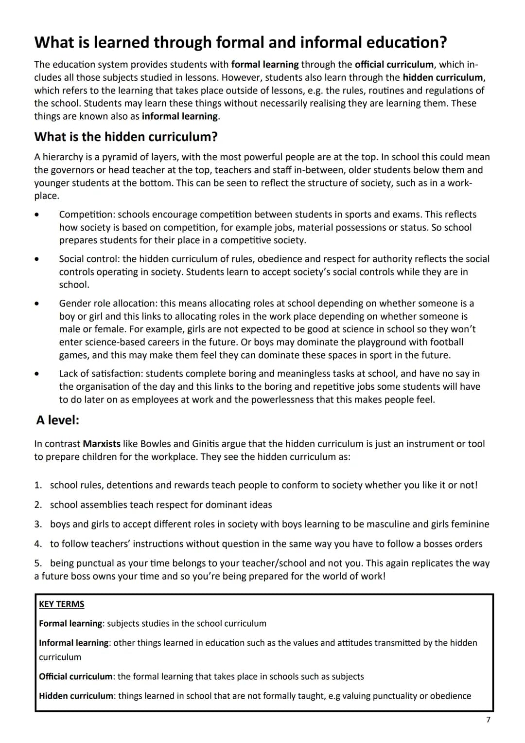 ## 2.2 Assessments
Paper 1: The sociology of families and
education
What's assessed
- The sociology of families
- The sociology of educat