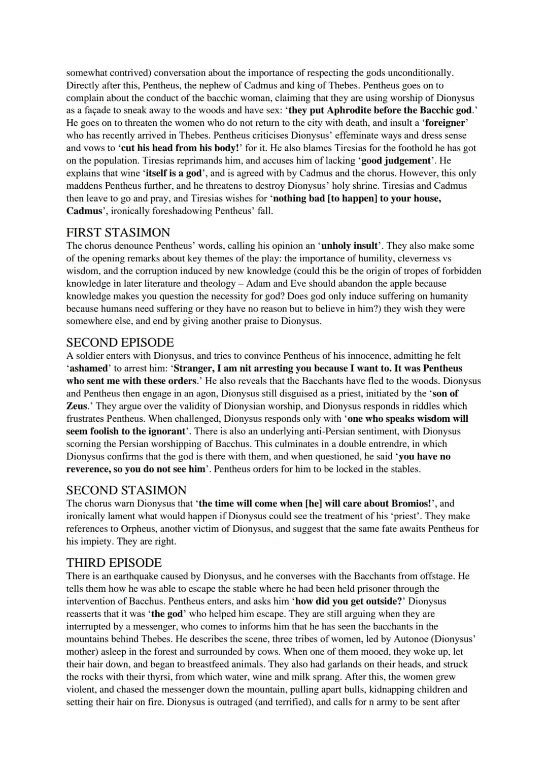 # 'BACCHAE' STUDY GUIDE
CONTEXT
EURIPIDES
- One of the three great Athenian tragedians, along with Aeschylus and Sophocles
- Famous for h