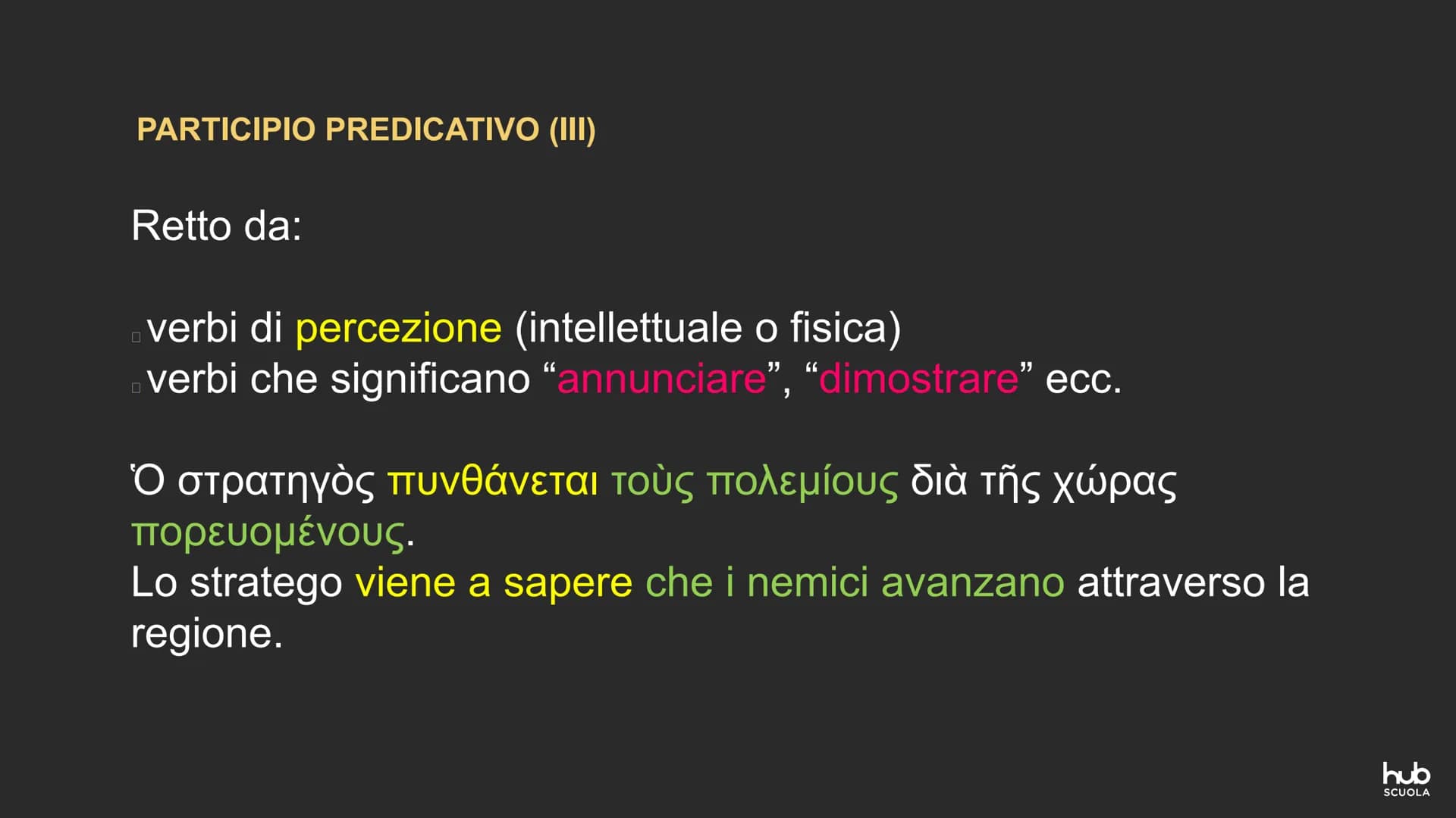 ΚΡΑΤΟΥΣ ΦΙΛΟΣΕΚ
ΤΟΣΑΓΟΡΑΝΟΜΗ
IL PARTICIPIO PREDICATIVO
ΓΝΩΣΚΑΙΕΥΣΤΑ
ΑΙΦΙΛΟΤΕΙΜΟ # PARTICIPIO PREDICATIVO
Completa logicamente il verbo da c
