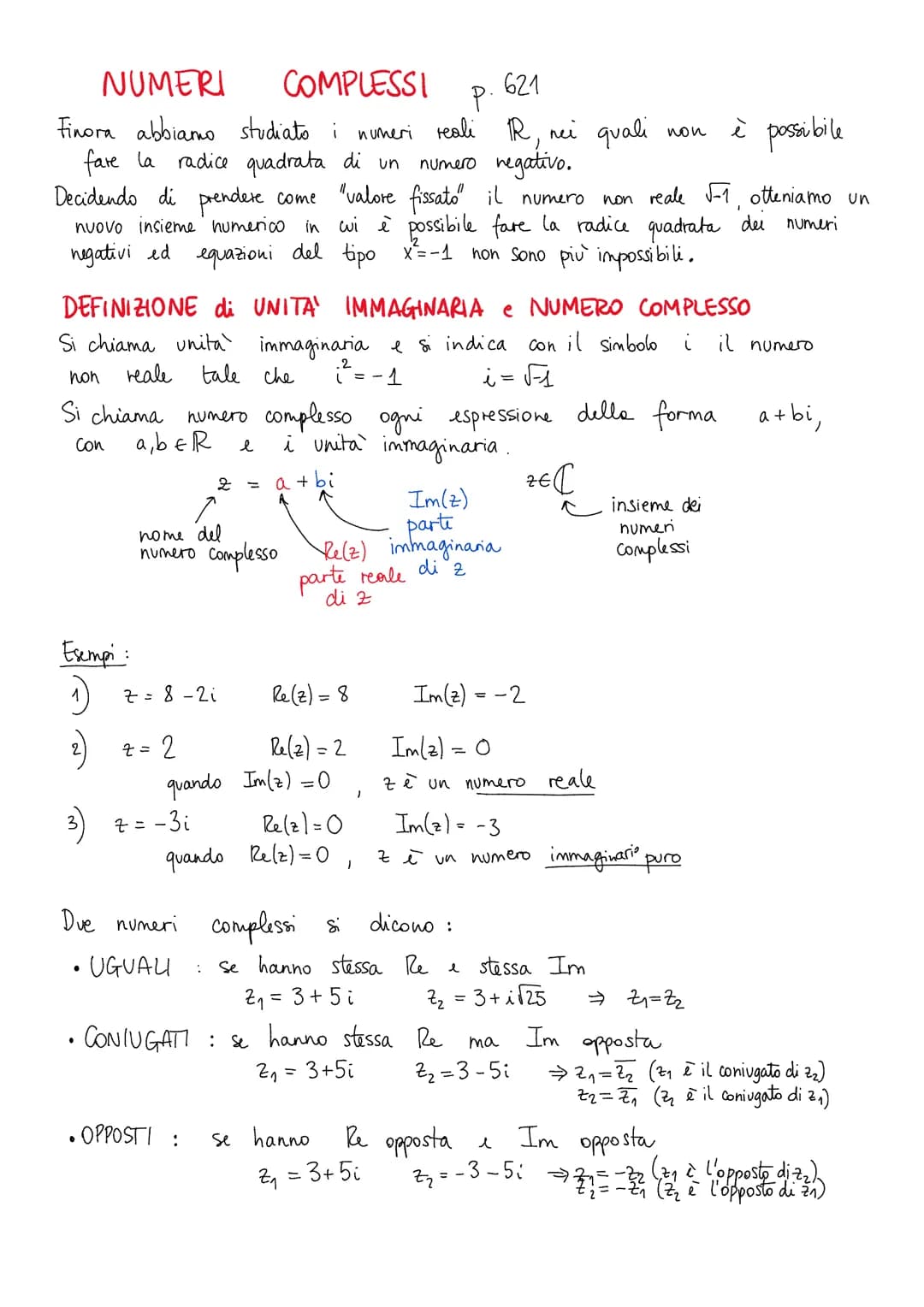 # EQUAZIONI CON NUM.COMPLESSI
## TEOREMA FONDAMENTALE DELL'ALGEBRA
Ogni equazione di grado $n \ge 1$ ammette esattamente $n$ soluzioni disti
