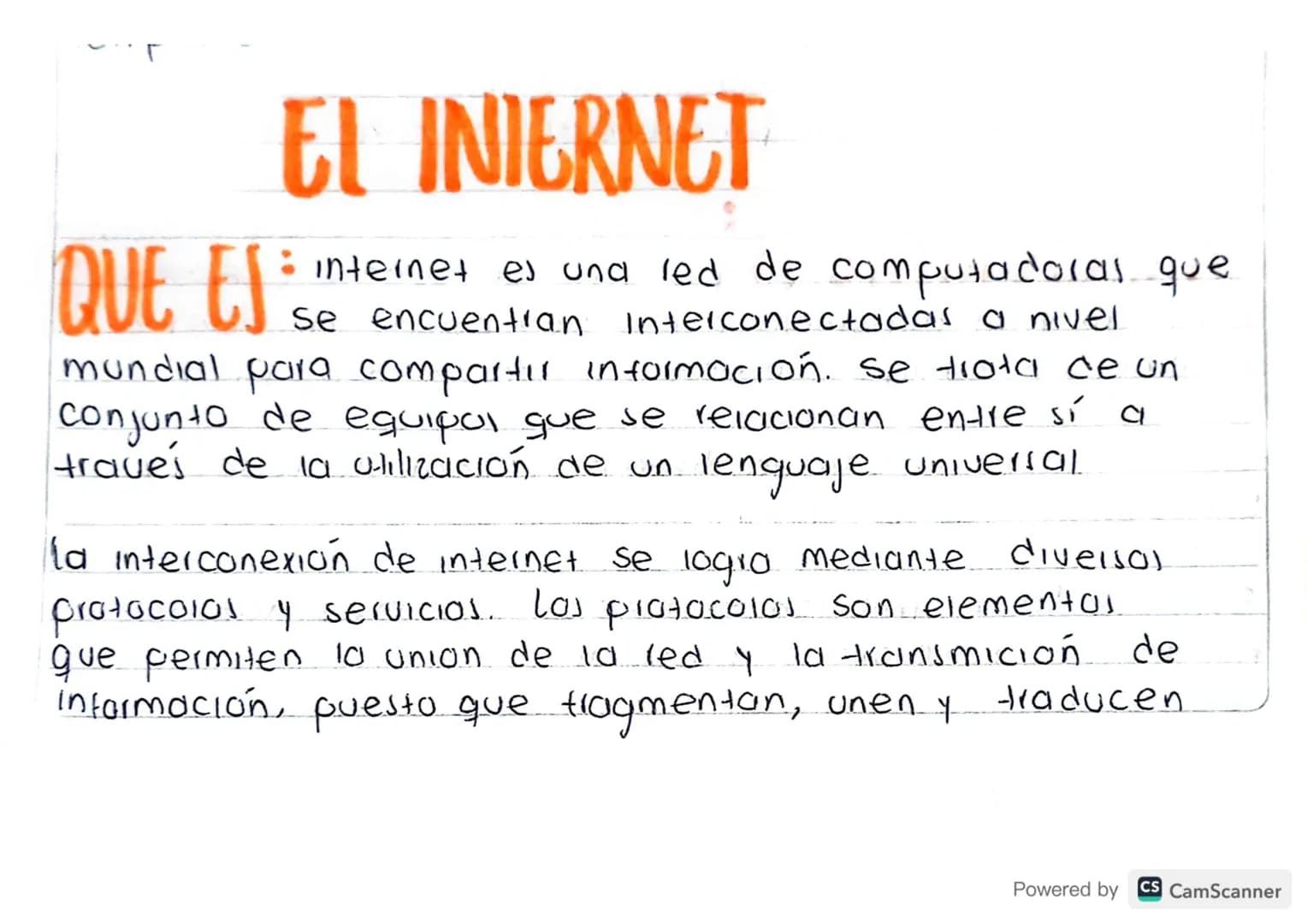 EL INTERNET
QUE ES
• internet es una red de computadoras que
se encuentran Interconectadas a nivel
mundial para compartir información. Se t