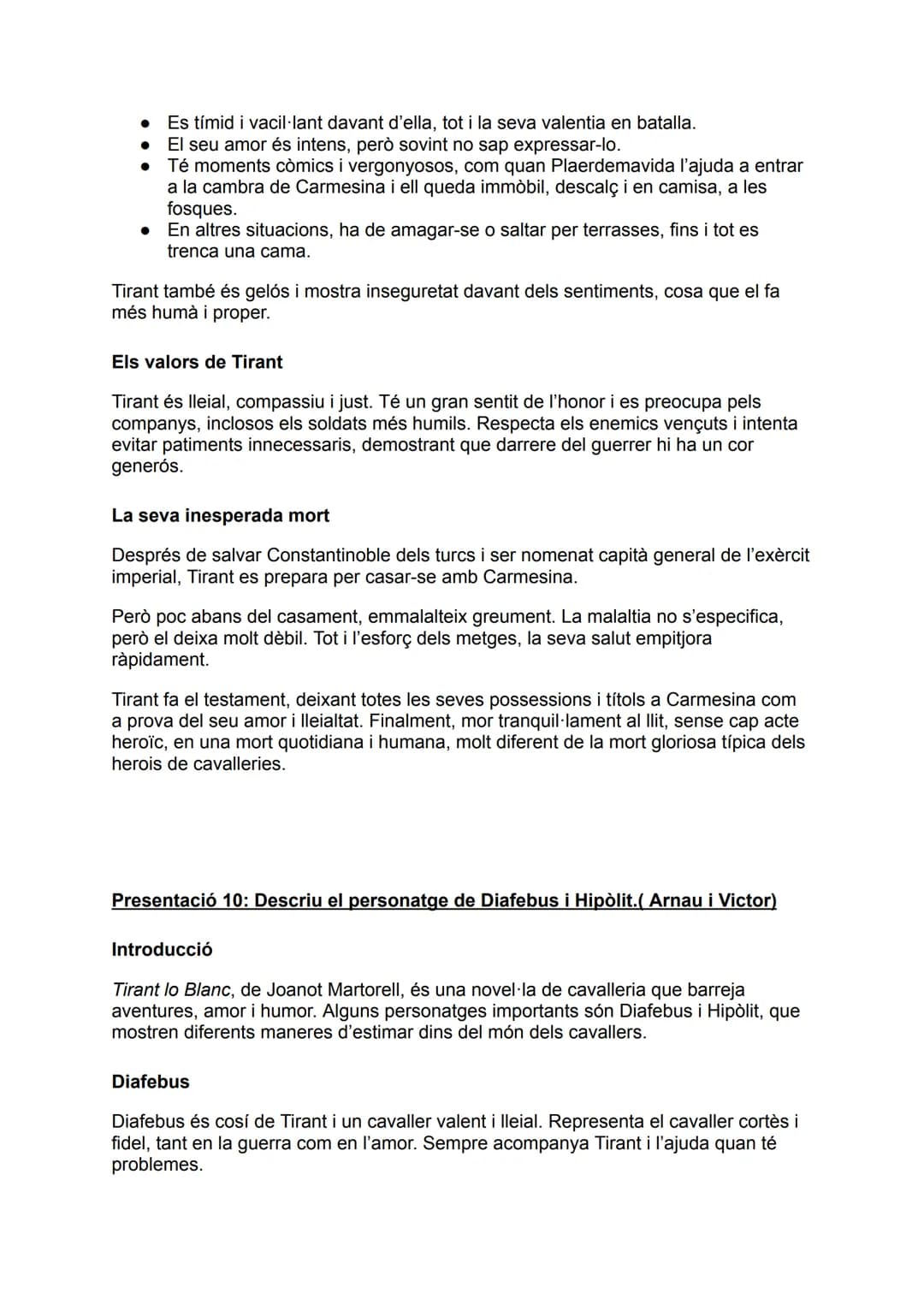 PRESENTACIONS TIRANT LO BLANC
Presentació 1: Biografia de l'autor. (Martina i Queralt)
Joanot Martorell va néixer a València entre 1405 i