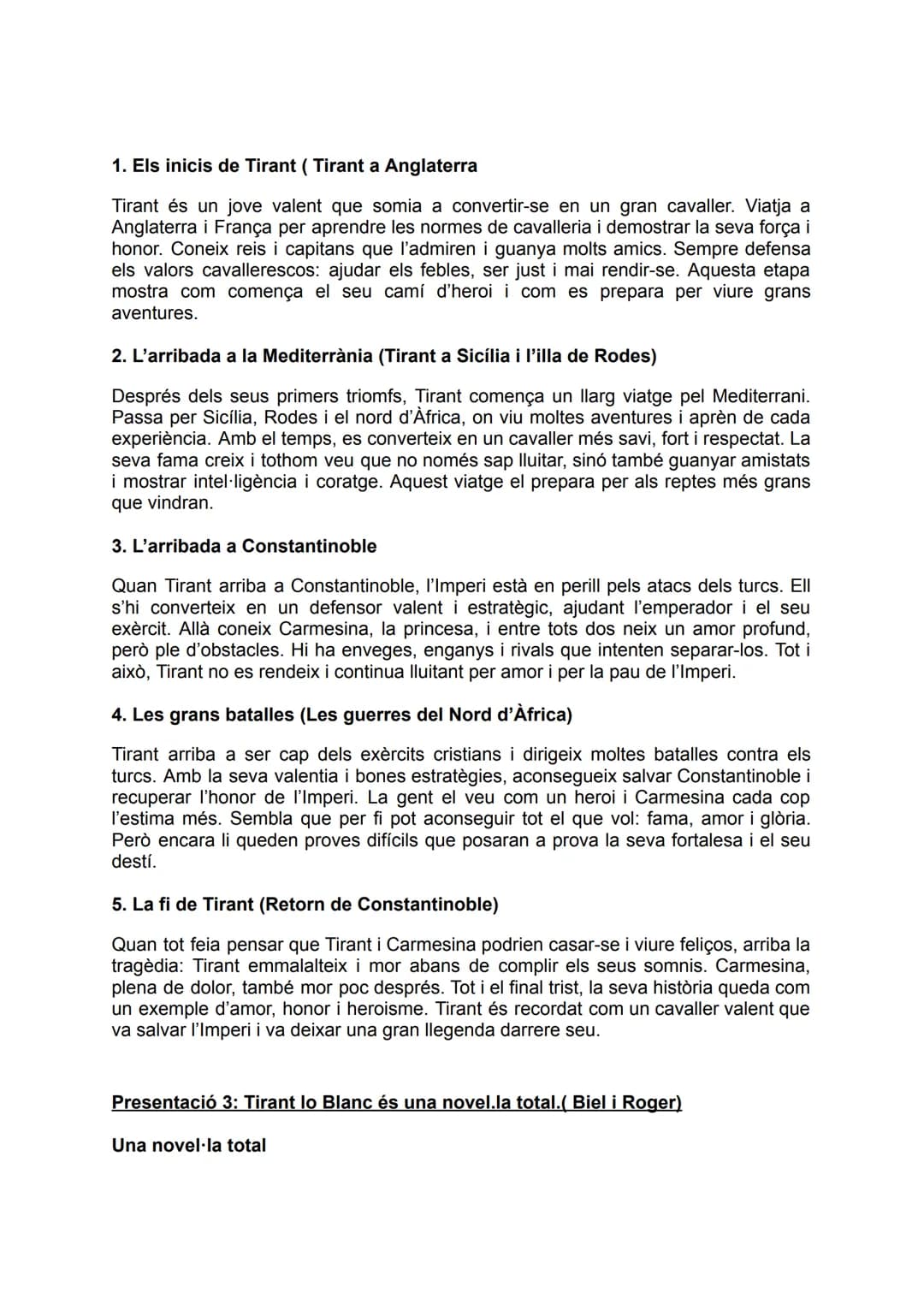 PRESENTACIONS TIRANT LO BLANC
Presentació 1: Biografia de l'autor. (Martina i Queralt)
Joanot Martorell va néixer a València entre 1405 i
