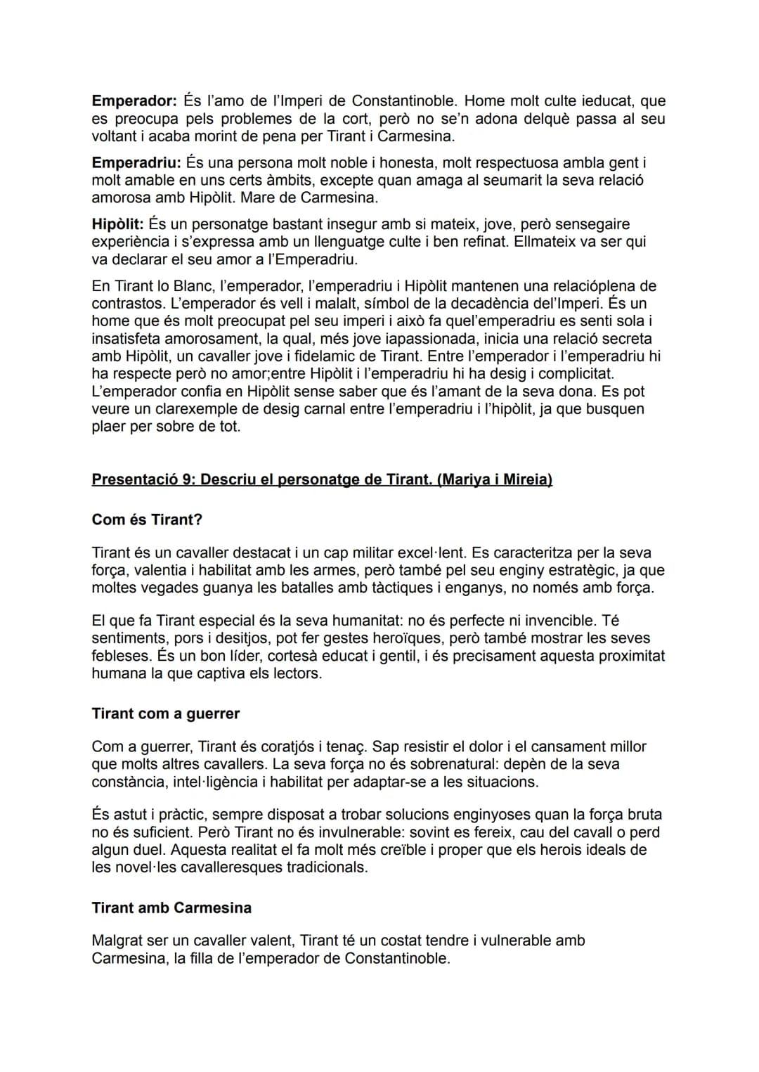 PRESENTACIONS TIRANT LO BLANC
Presentació 1: Biografia de l'autor. (Martina i Queralt)
Joanot Martorell va néixer a València entre 1405 i