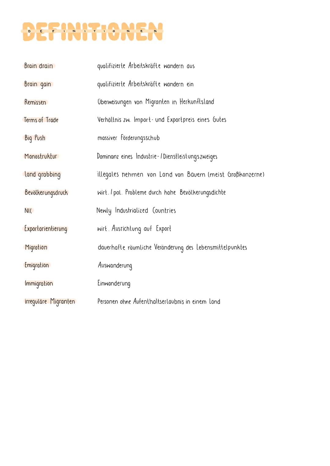 # GLODALE DISPARITATEN
Unterschiede zwischen den verschiedenen Ländern der Welt
Anhand dieser Lassen sich Länder klassifizieren
Klassen
In