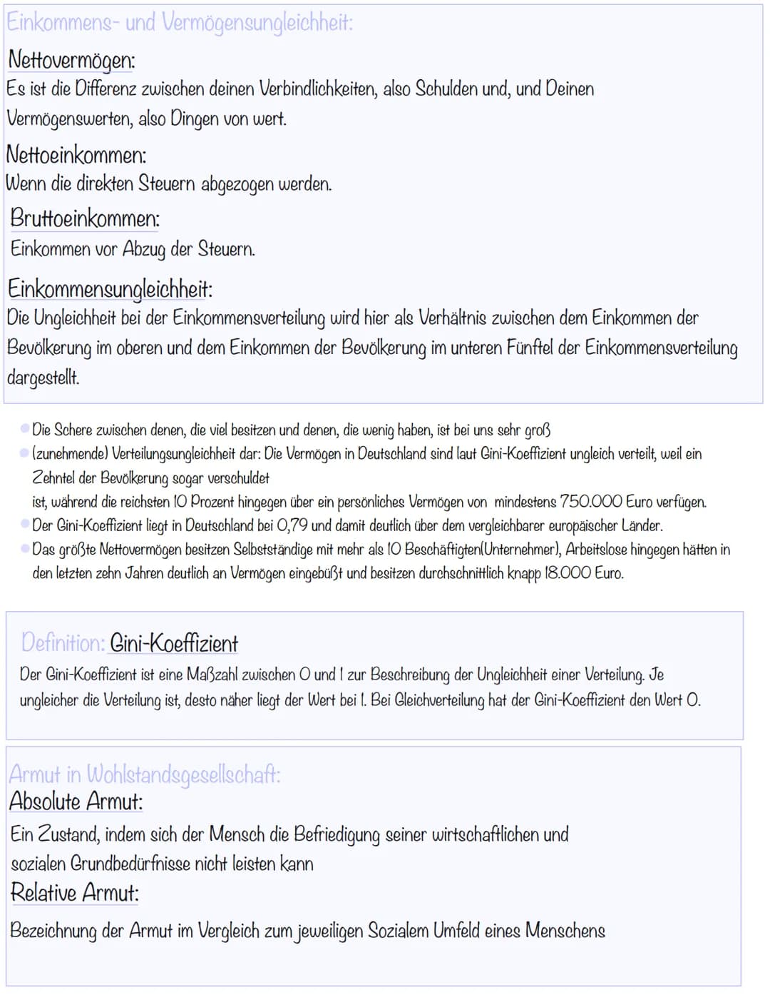 # Vorbereitungen auf die Wipo Klausur
Soziale Ungleichheit
Begriffsdefinition: Soziale Ungleichheit
Soziale Ungleichheit beschreibt den Z