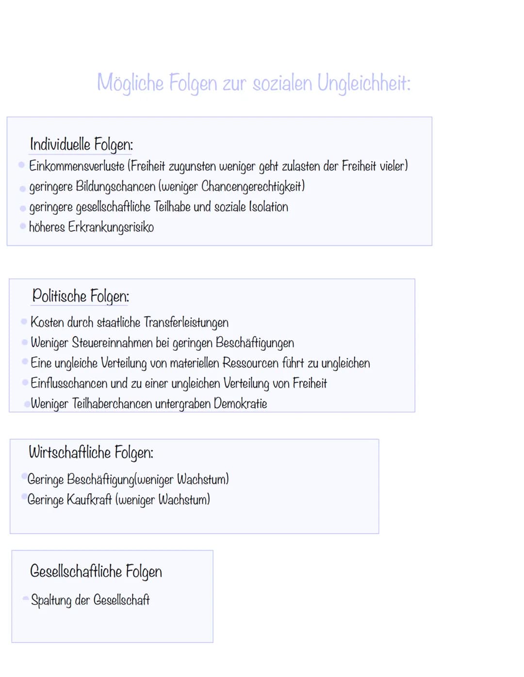 # Vorbereitungen auf die Wipo Klausur
Soziale Ungleichheit
Begriffsdefinition: Soziale Ungleichheit
Soziale Ungleichheit beschreibt den Z