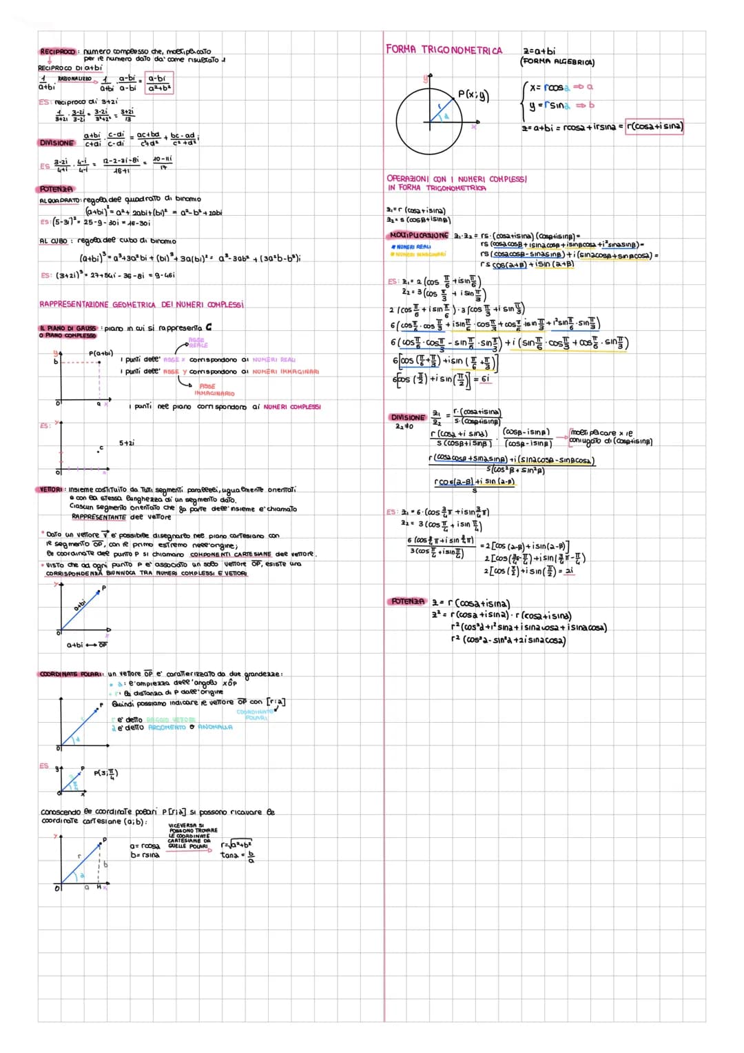 # NUMERI COMPLESSI
Ogni coppia ordinata (a;b) di numeri reali
OPERAZIONI CON I NUMERI COMPLESS!
ADDISIONE (a,b) (cid) (a+c; b+d)(3)(6-9) (8