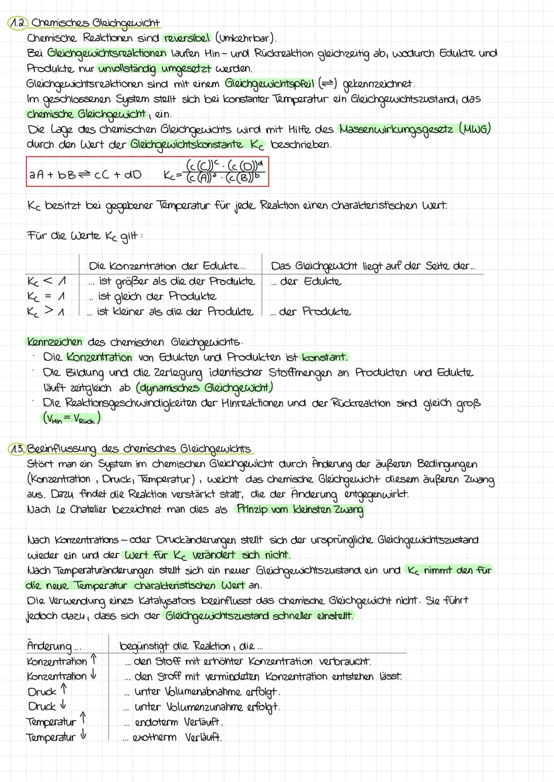 # A. KLASSENARBEIT
1. Reaktionsgeschwindigkeit und chemisches Gleichgewicht
1. 1. Reaktionsgeschwindigkeit
Unter Reaktionsgeschwindigkei
