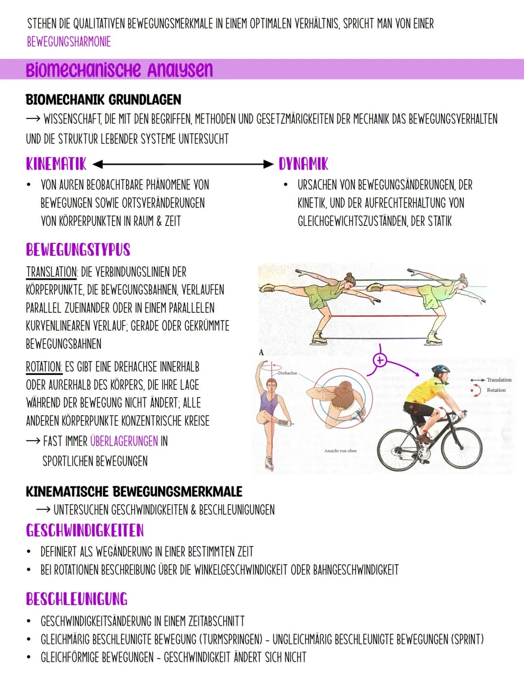 # BEWEGUNGSLEHRE
--Bewegungen--
ALLGEMEIN VERSTEHT MAN UNTER BEWEGUNG DIE RÄUMLICHE VERÄNDERUNG VON OBJEKTEN IM VERHÄLTNIS ZU
ANDEREN GEGE
