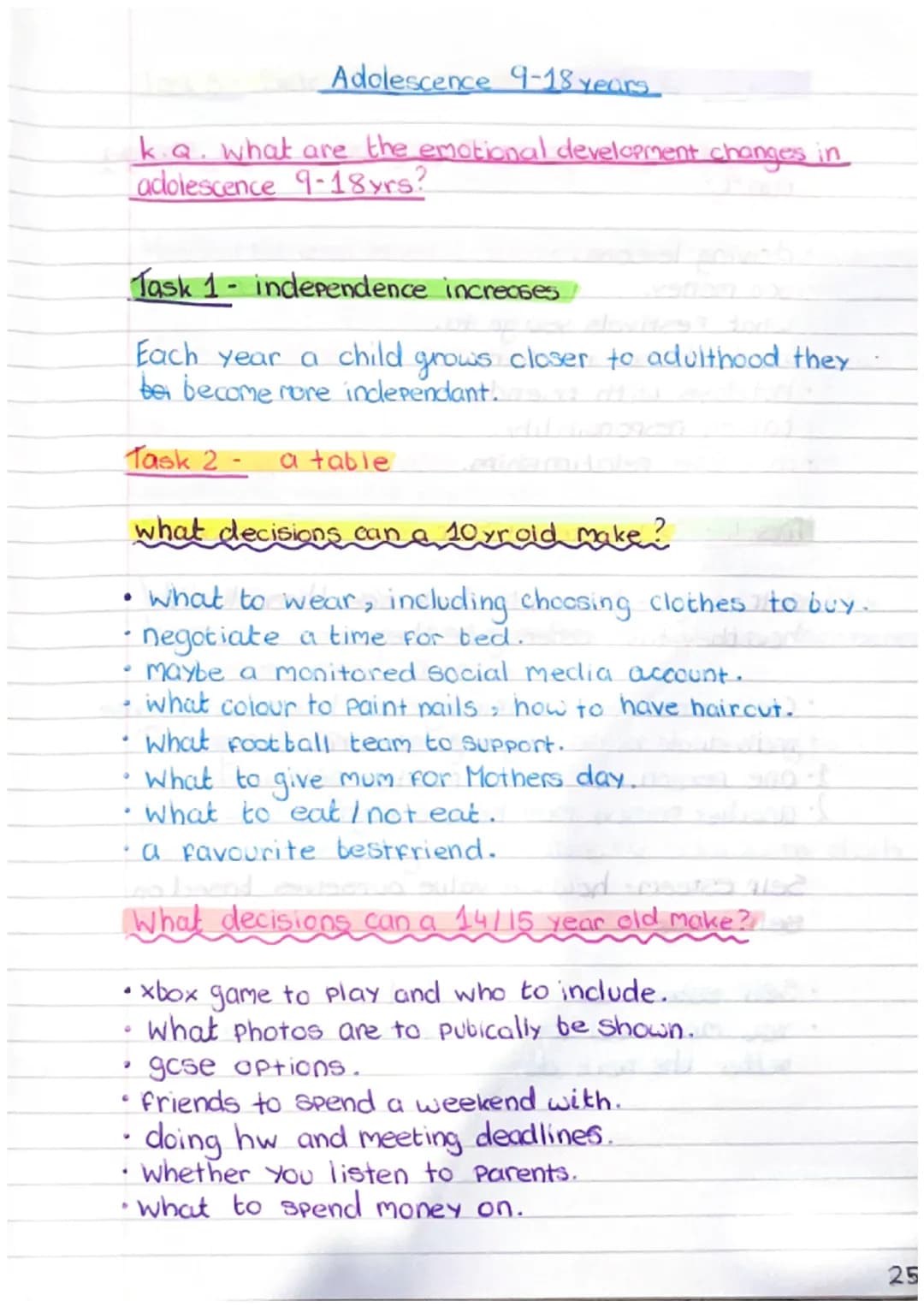 22
# Adolescence 9-18 yrs
k. Q. What are the physical development changes
in adolescence (9-18 years)?
## What is Puberty?
Puberty is the