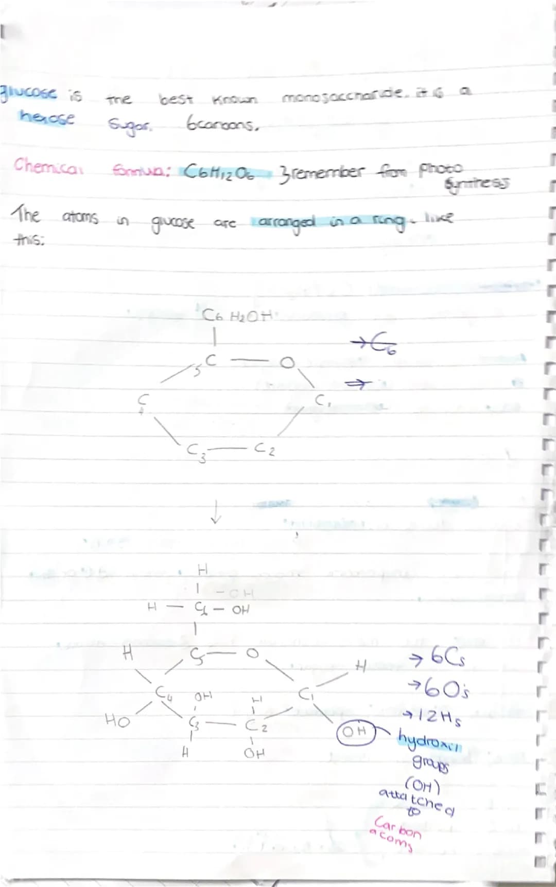 Biology
G
As level 1.1
Carbohydrates
All Contain Only 3 elements:
-Carbon
-hydrogen
-Oxygen
General formula: Cx (H₂O)y
Carbohydrates ar