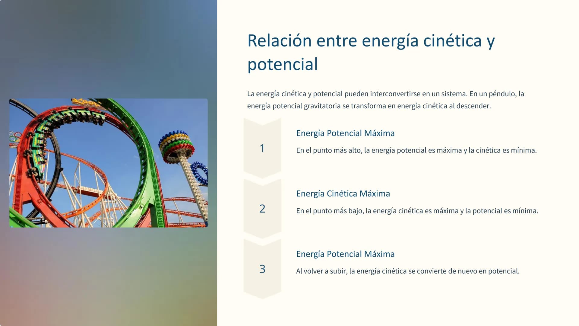 # la energía mecánica
mecánica
La energía mecánica es la capacidad de un objeto para realizar
trabajo. Se clasifica en energía cinética, r