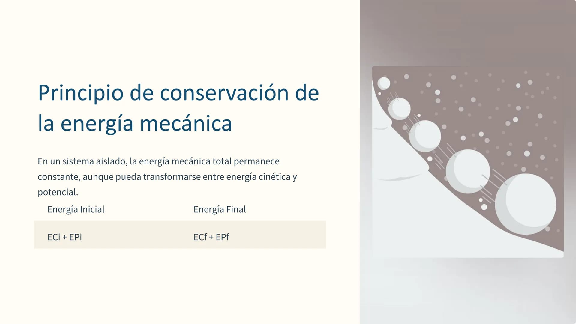 # la energía mecánica
mecánica
La energía mecánica es la capacidad de un objeto para realizar
trabajo. Se clasifica en energía cinética, r