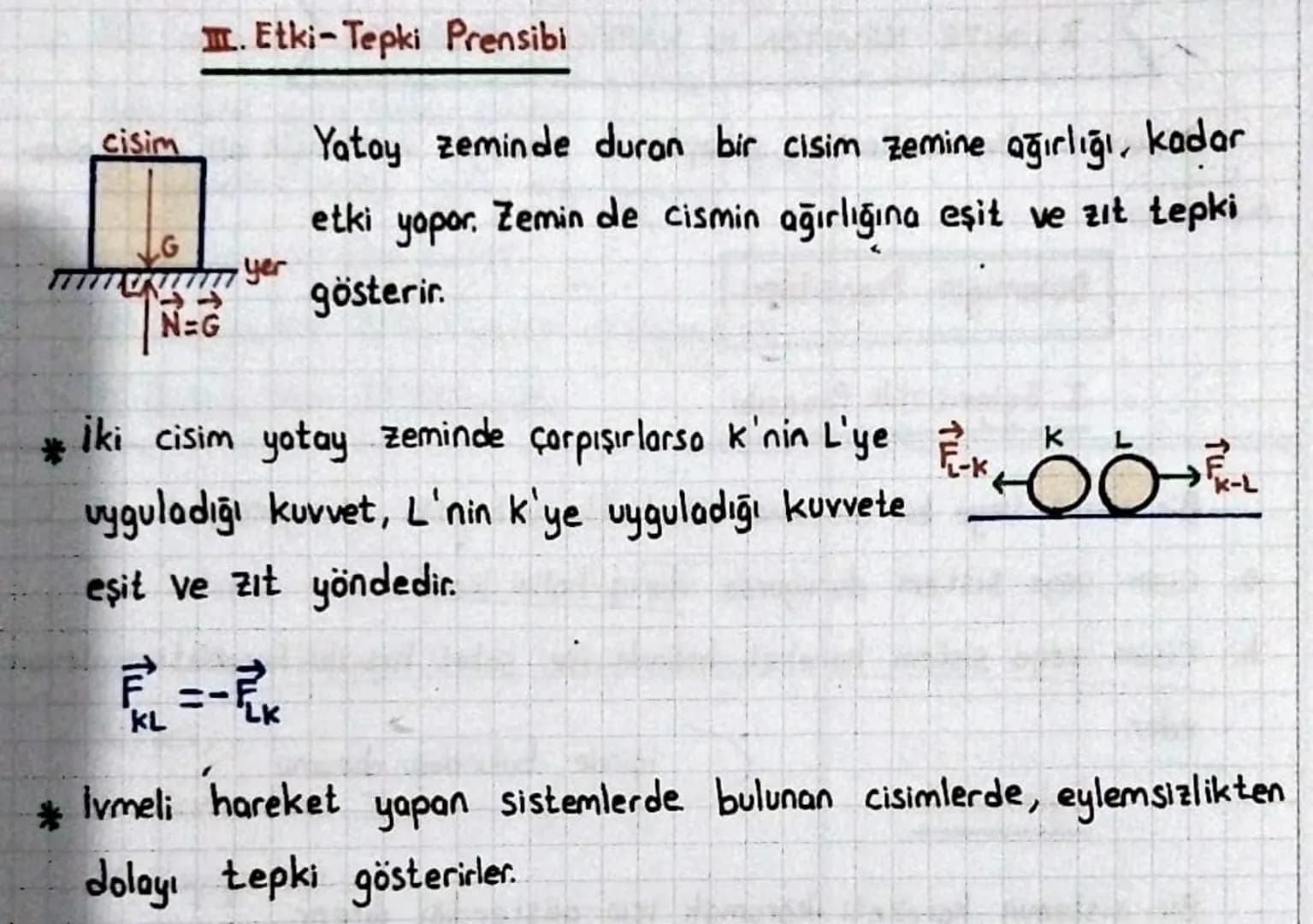 3. ÜNİTE NEWTON IN HAREKET YASALARI
Cisimlerin hareketlerinin sebeplerini inceleyen mekaniğin alt dalına dino-
mik denir.
Dinamiğin Prensi