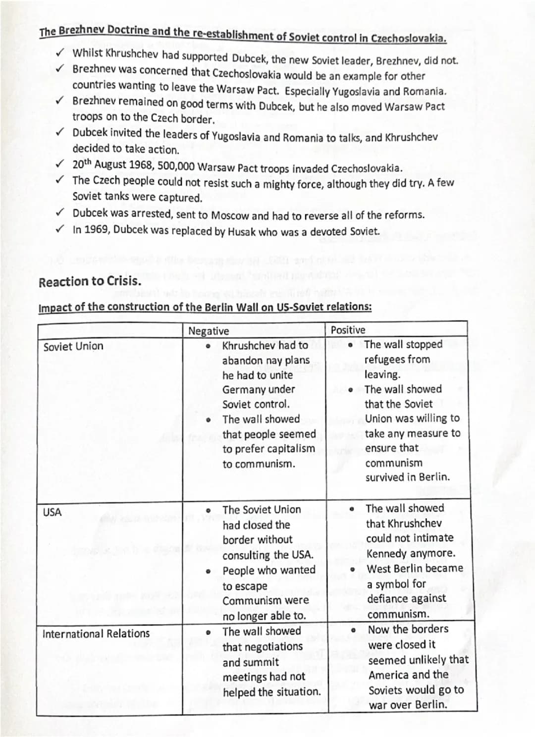 # Superpower relations and the Cold War, 1941-91.
The exam will have three questions stems:
1. Explain two consequences of (8 marks)
2. Wr