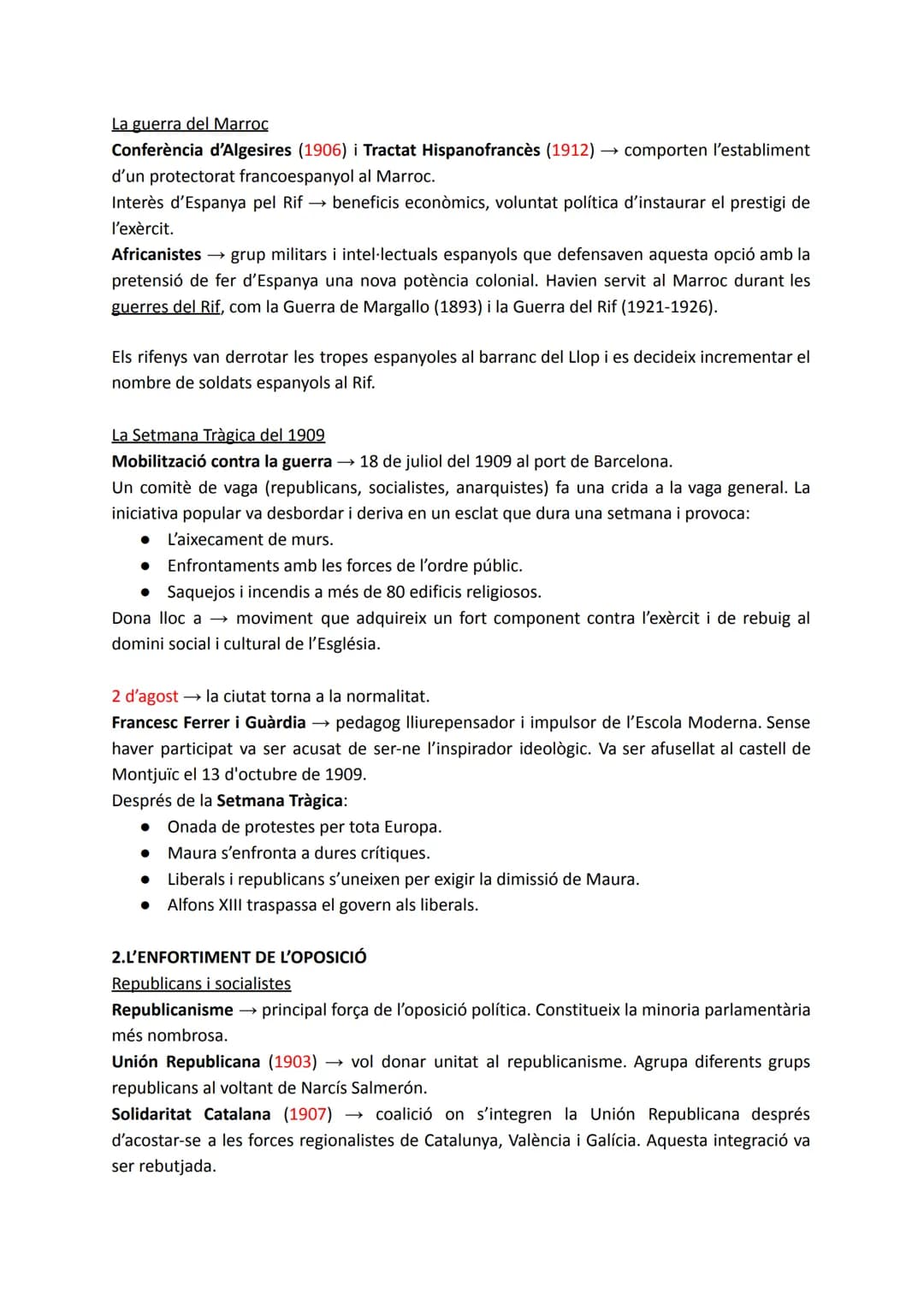 # TEMA 8: LES RESISTÈNCIES A LA DEMOCRATITZACIÓ POLÍTICA I
SOCIAL
1. EL REFORMISME CONSERVADOR I LA SETMANA TRÀGICA
El relleu generacional
