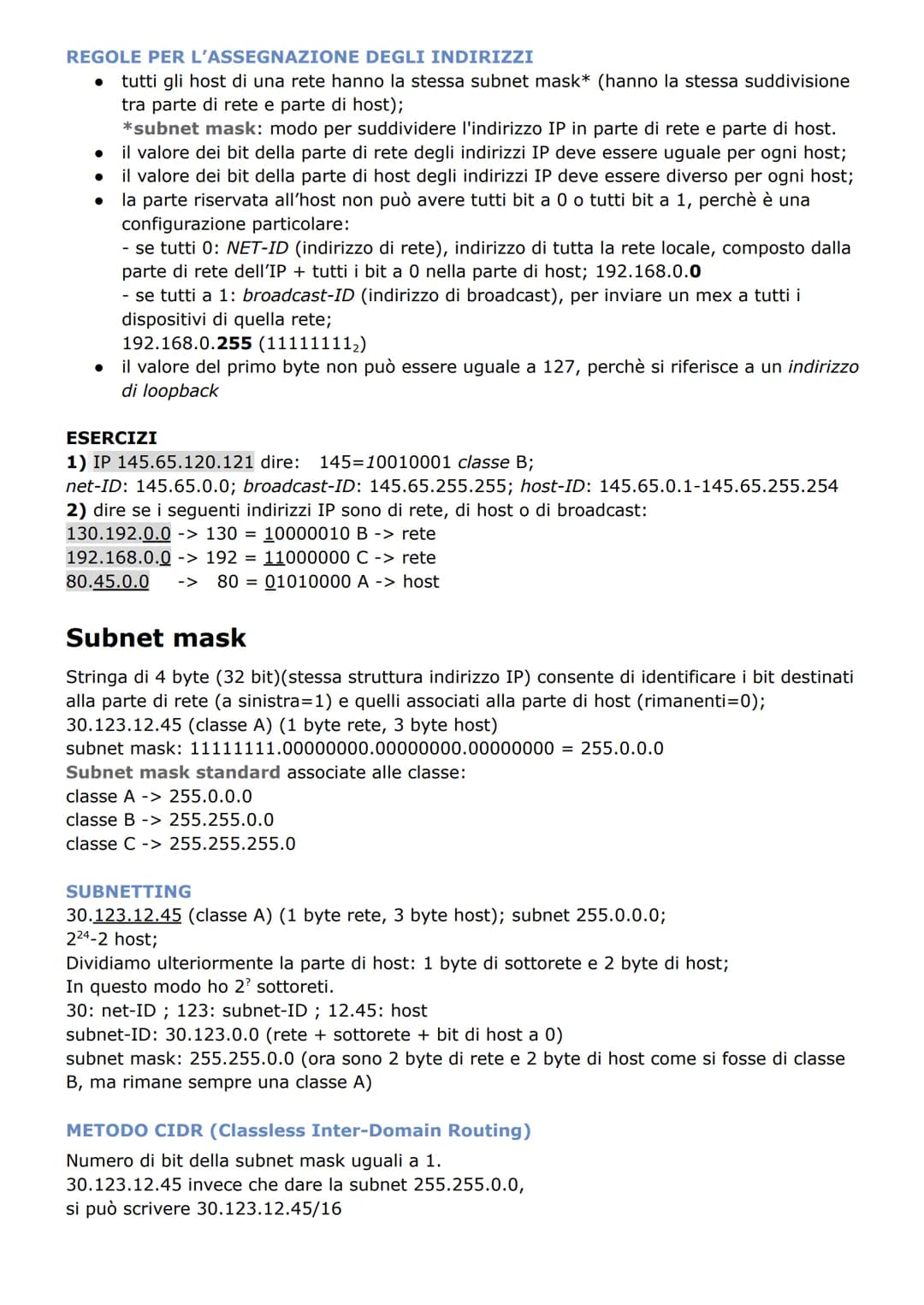 # CONVERSIONE DECIMALE -> BINARIO
Metodo 1:
145 Divido per 2 e segno i resti.
72 Leggo i resti dal basso verso l'alto e ottengo la notazio