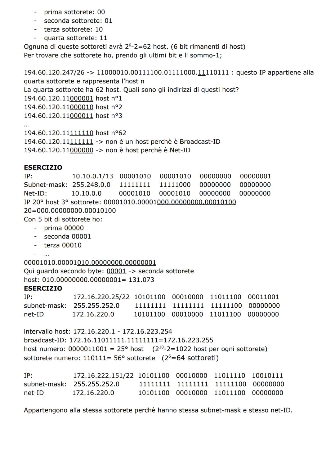 # CONVERSIONE DECIMALE -> BINARIO
Metodo 1:
145 Divido per 2 e segno i resti.
72 Leggo i resti dal basso verso l'alto e ottengo la notazio