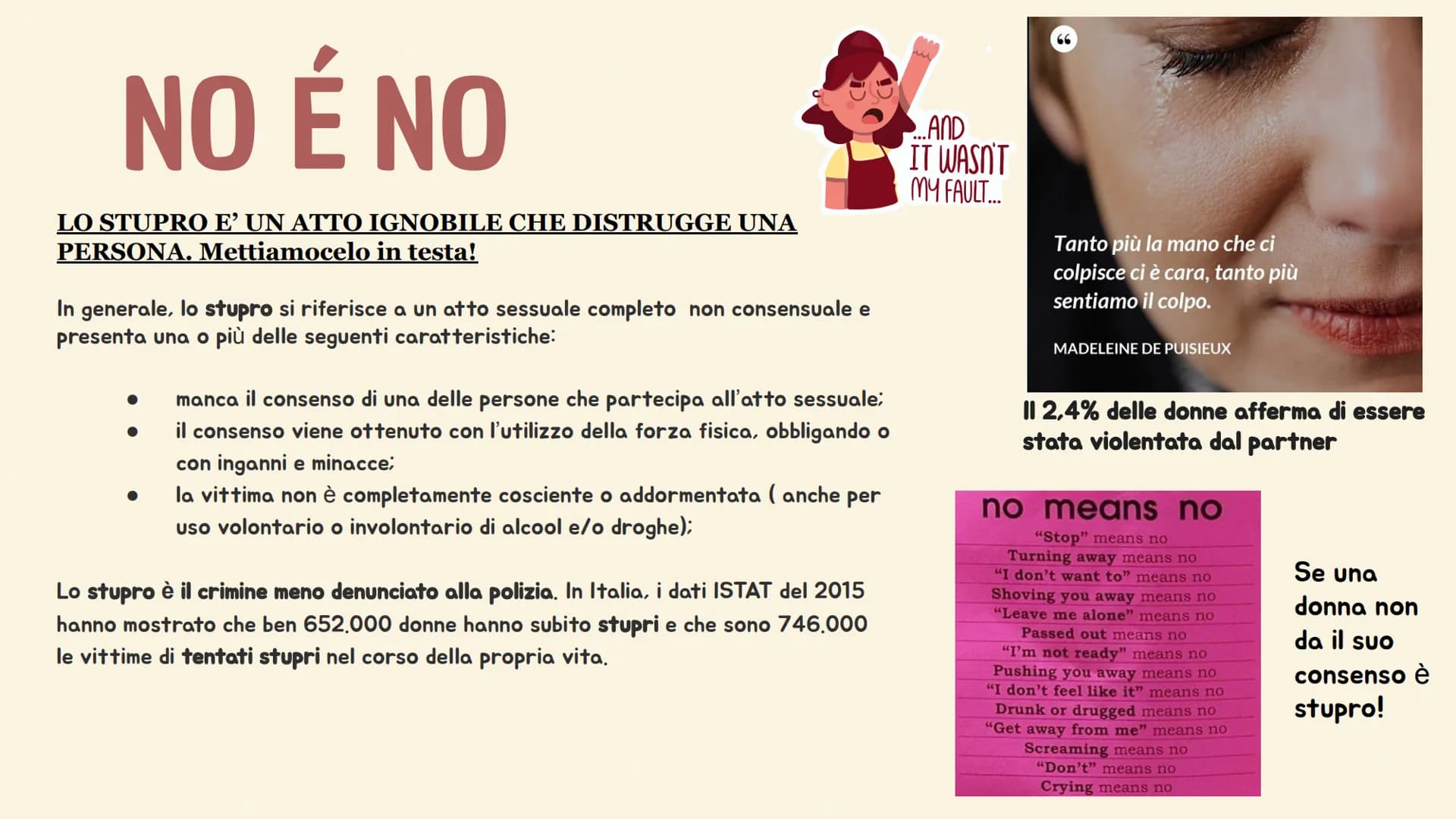 우
Siamo
DONNE
Di Erica Delli Rocili, Charice Magsino e Francesca di
Lernia
Anno scolastico 2021/2022 VIOLENZA
01
Forme di violenza
FEMMI