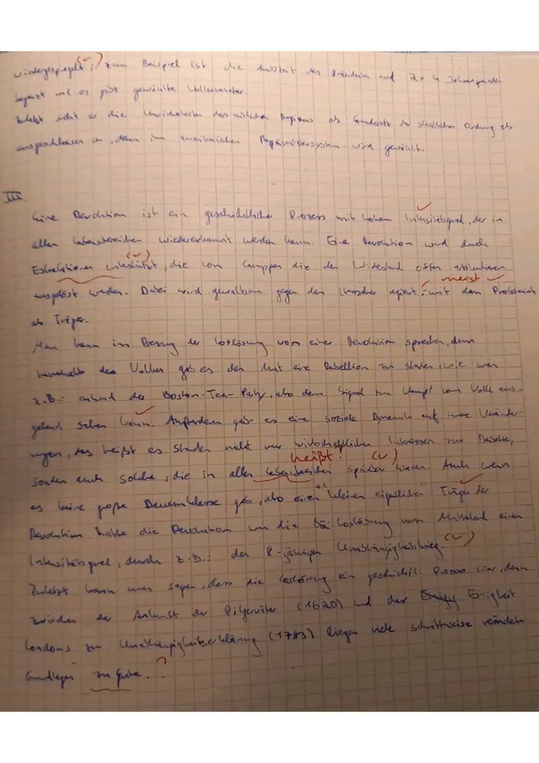 J1/1
Geschichte 2-stündig
Klassenarbeit Nr. 1
AMERIKANISCHE REVOLUTION
25.11.2019
1.) Begriffsdefinition:
(3/4VP)
→ Erkläre in wenigen Sätz