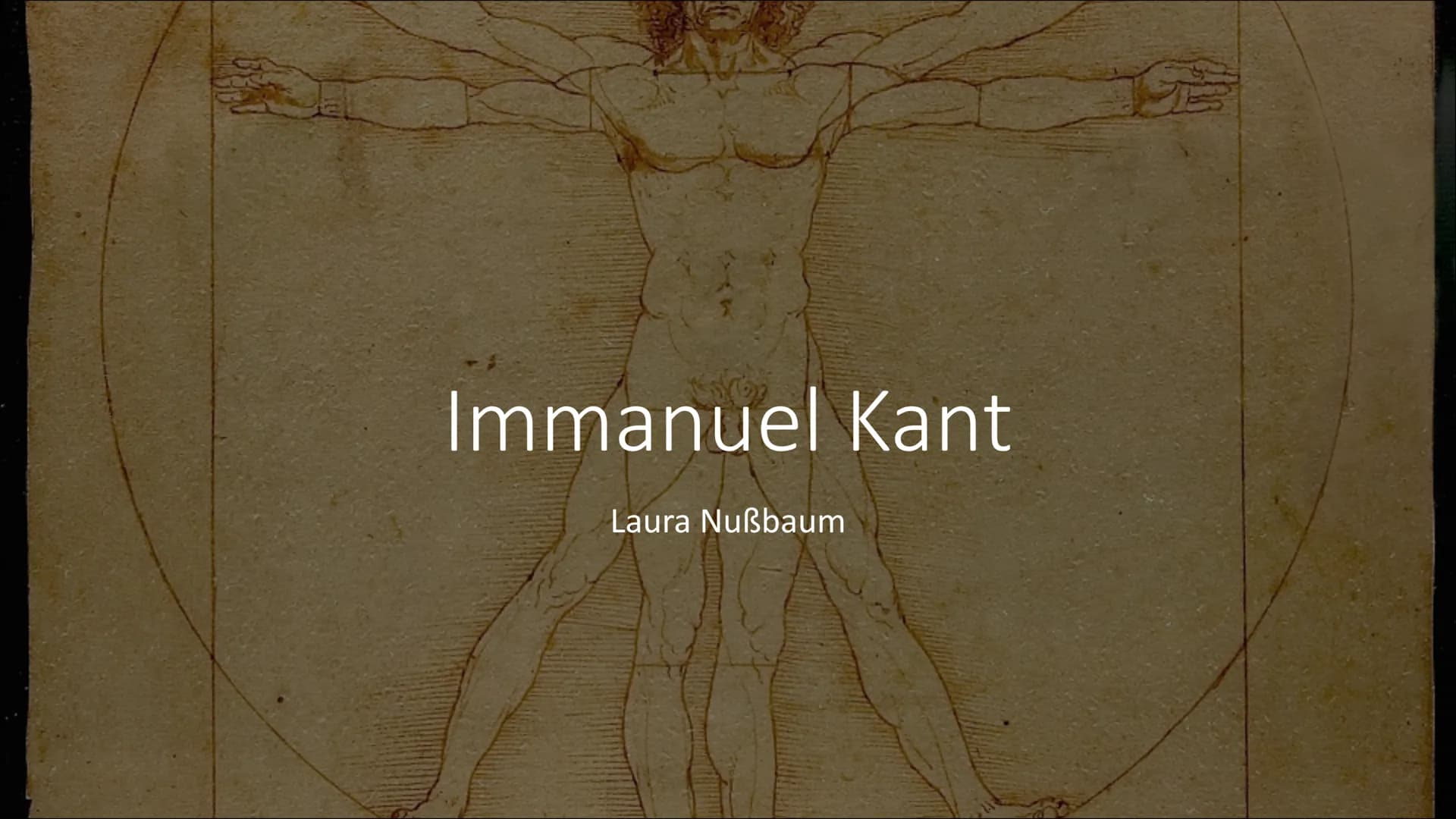 # Immanuel Kant
Laura Nußbaum Gliederung
• Allgemeines
• Biografie
• Werke
• Kategorischer Imperativ
• Seine Aufklärung
• Kants Vorstellun