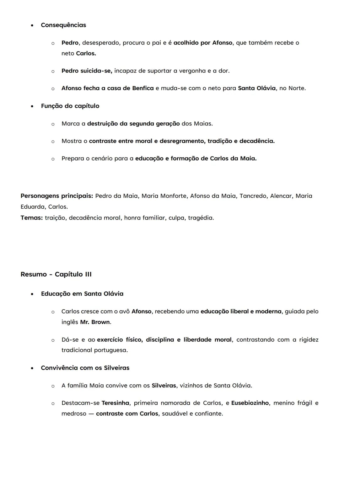 # Resumo Capítulo I
* Instalação no Ramalhete
* O romance começa com Afonso da Maia (avô) e Carlos (neto) instalando-se no Ramalhet