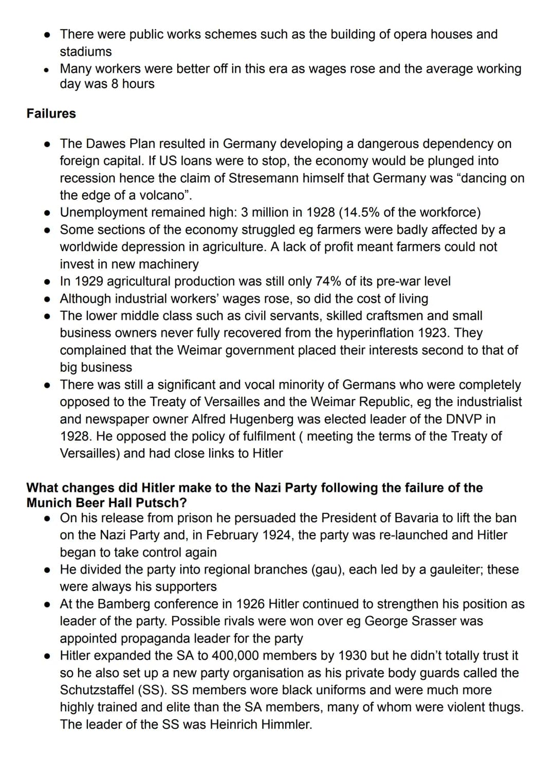 # Germany, complete set of notes
What events led to the creation of the Weimar Republic in November 1918?
• Early autumn 1918: Germany was