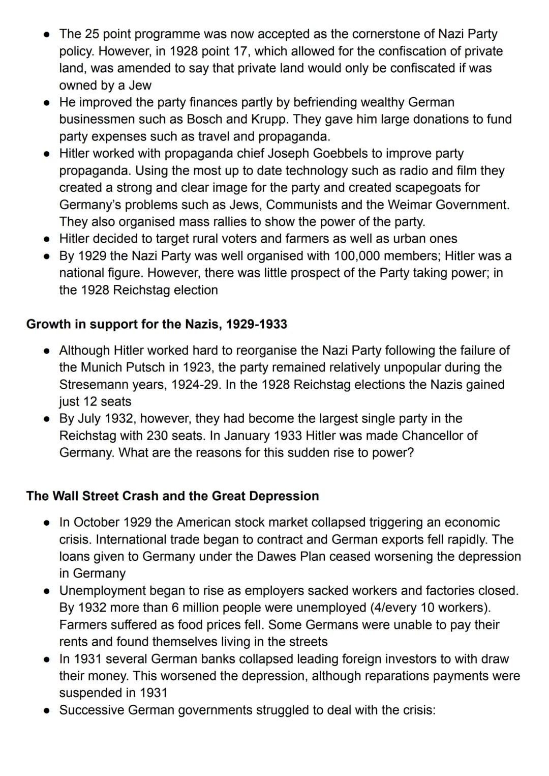 # Germany, complete set of notes
What events led to the creation of the Weimar Republic in November 1918?
• Early autumn 1918: Germany was